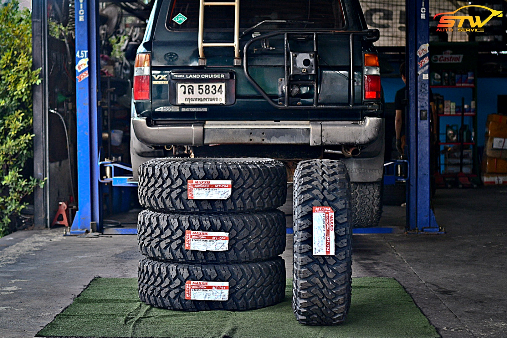 ยาง MAXXIS BUCKSHOT MUDDER MT-764 285/75R16 10PR 126/123K ติดตั้งใส่ LAND CRUISER
