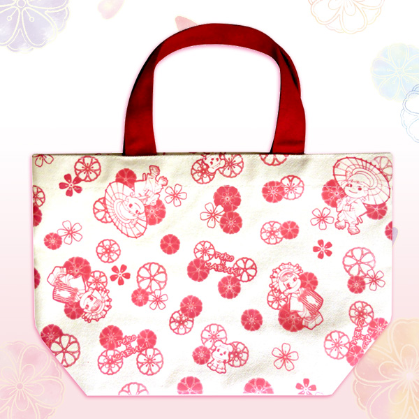 กระเป๋าหิ้ว Fujiya Milky Peko Kabuki Tote Bag (Japan Limited) ขนาด 29 x 19 x 12 ซม.