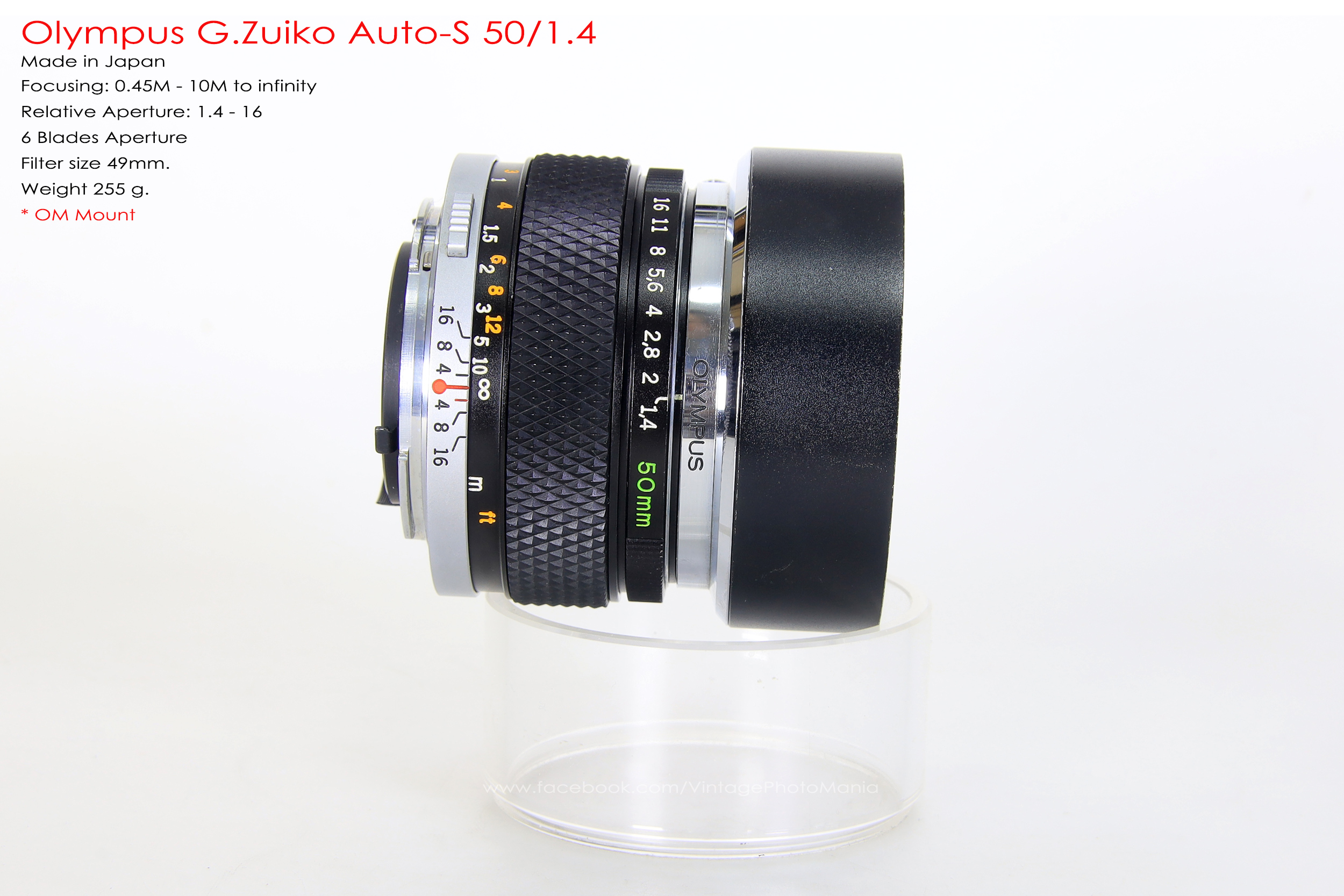Olympus G.Zuiko Auto-S 50/1.4 *OM Mount เลนส์ไวแสงละลายฉากหลังสวย