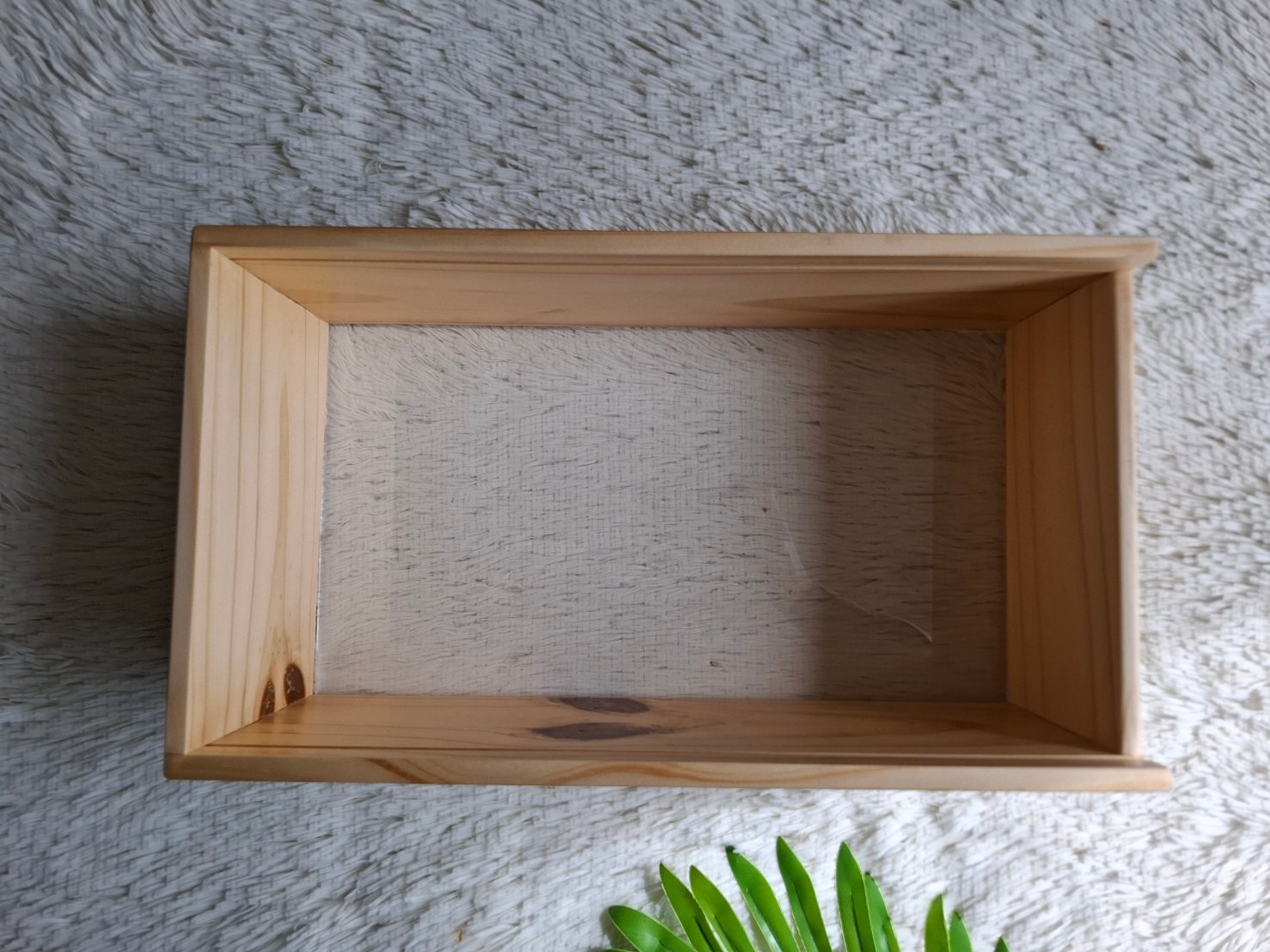 กล่องไม้สนฝาสไลด์