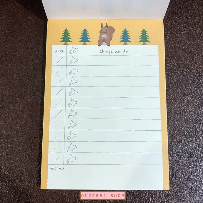 สมุดฉีก To Do List Memo ลาย Hokkaido (Limited) ขนาด 10.5 x 14.5 ซม. มี 2 ลาย รวม 80 แผ่น