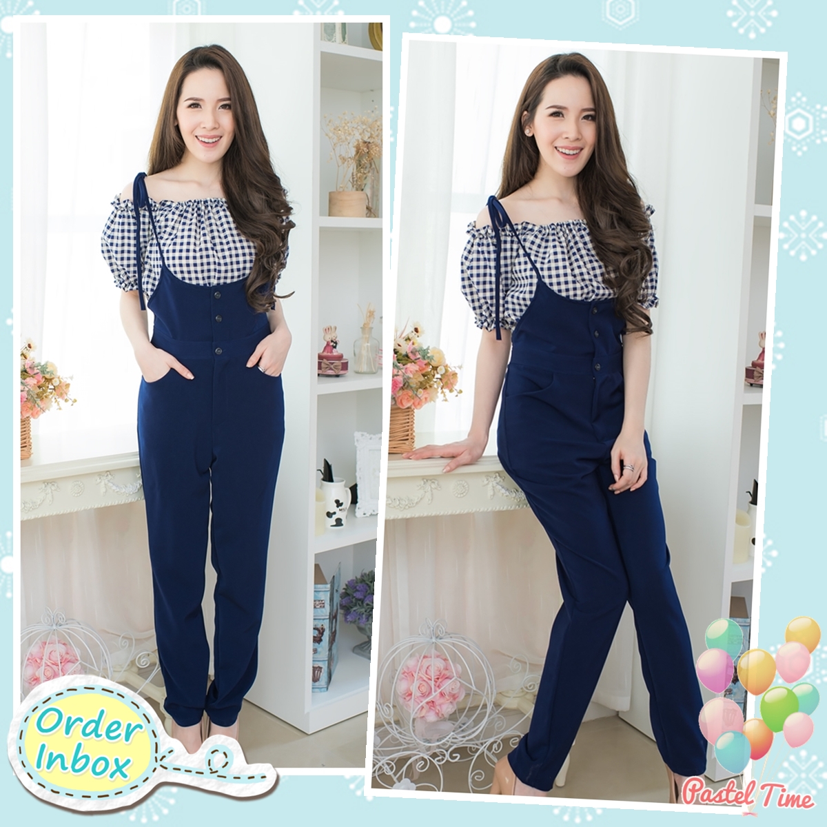 Scotty Top wt Navy Jumper : Size S