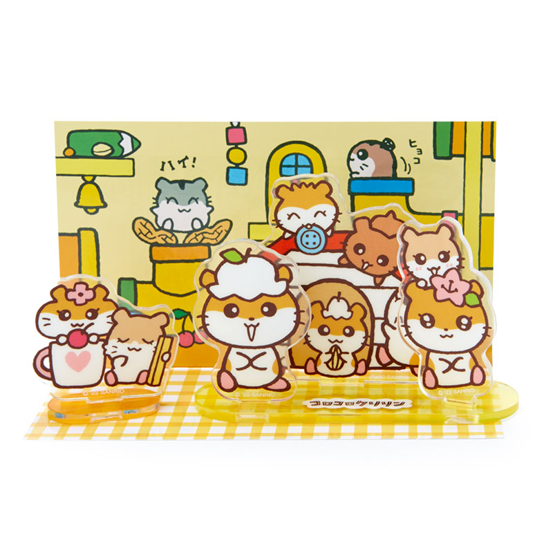 สแตนดี้อะคริลิคตั้งโชว์ Memories of Sanrio Heisei แบบ Corocorokuririn ขนาด 13.5 x 0.4 x 13.5 ซม.