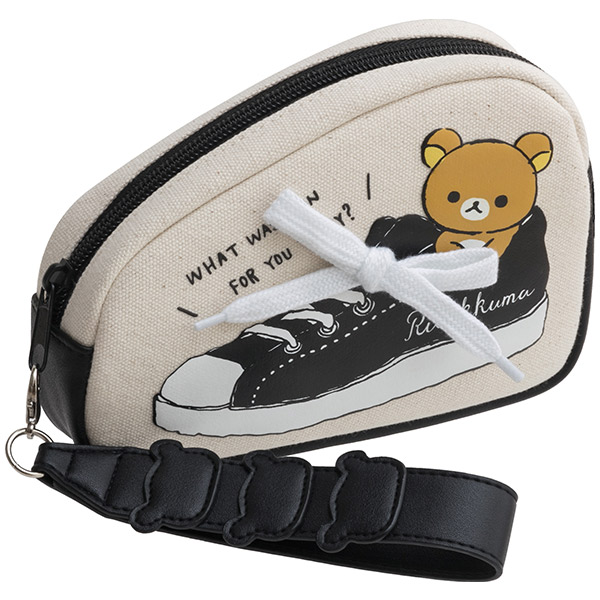 กระเป๋า Rilakkuma Style Monochrome Pouch แบบ Sneakers ขนาด 12 x 17 x 4.5 ซม.