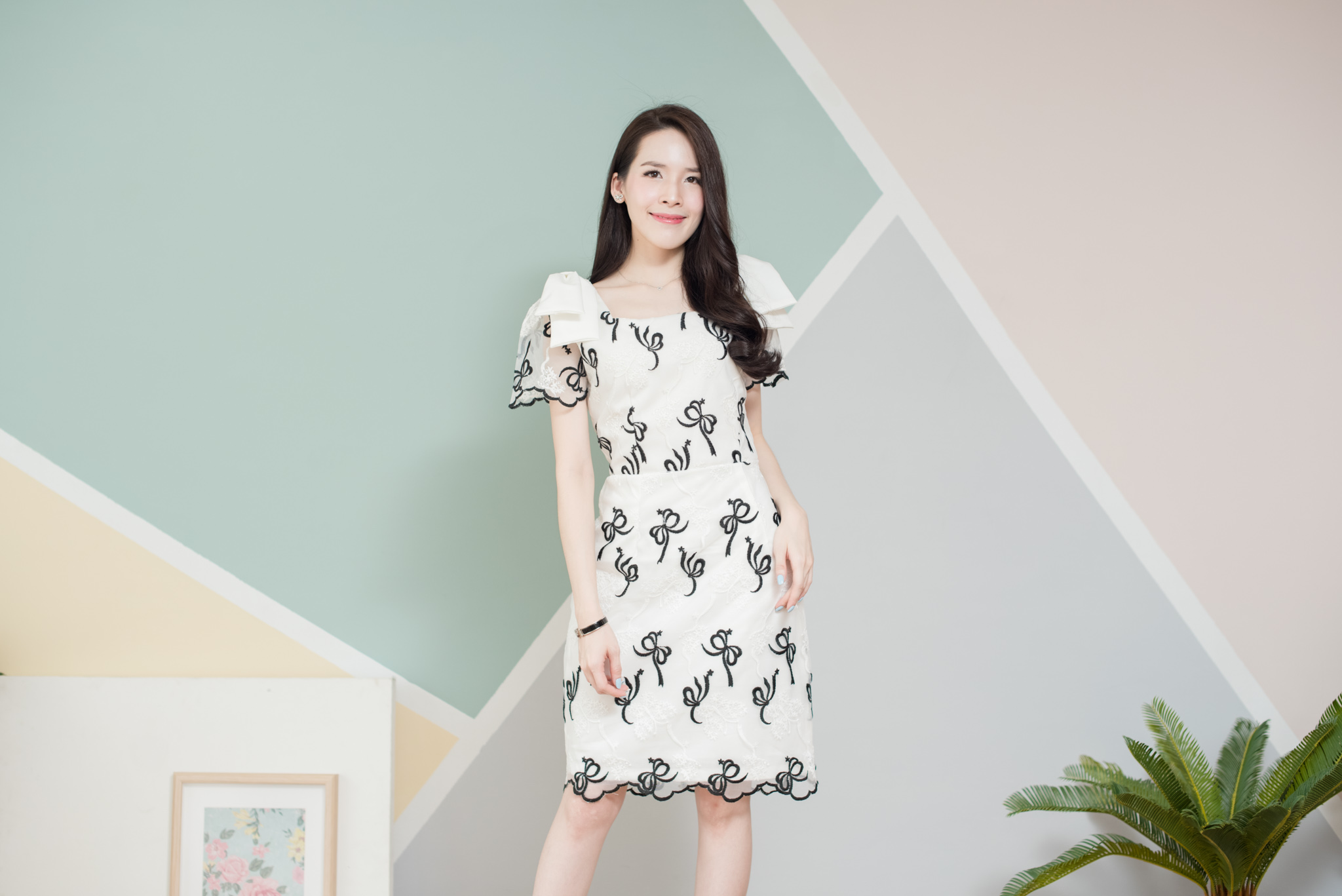 Irena Lace Double Bow Dress [Made by Pastel Time]