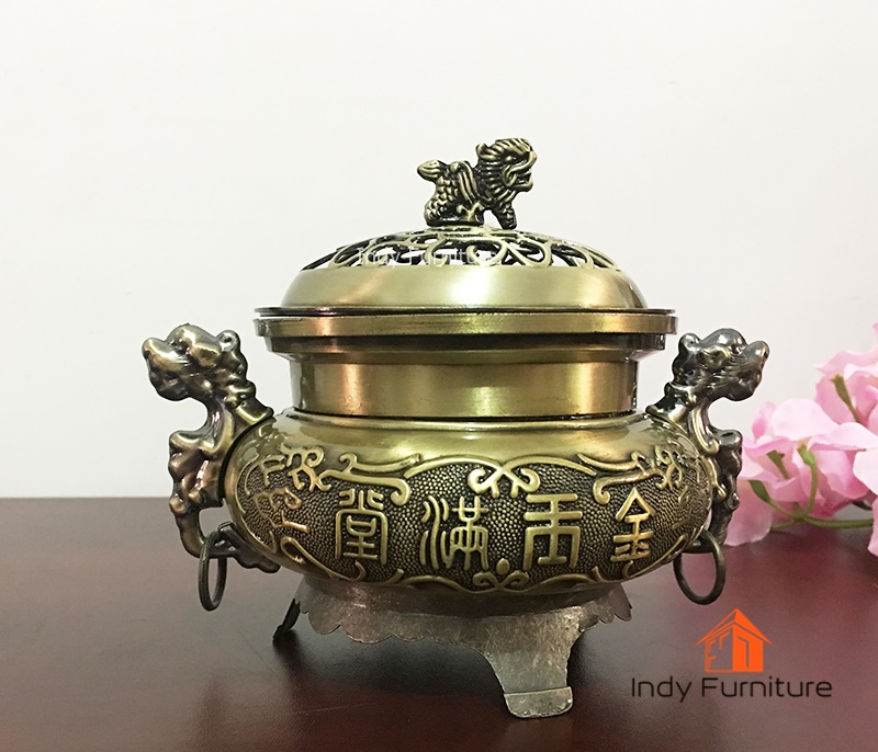 ที่จุดกำยาน รุ่น Lnw โลหะสีทองเหลือง ขนาดใหญ่