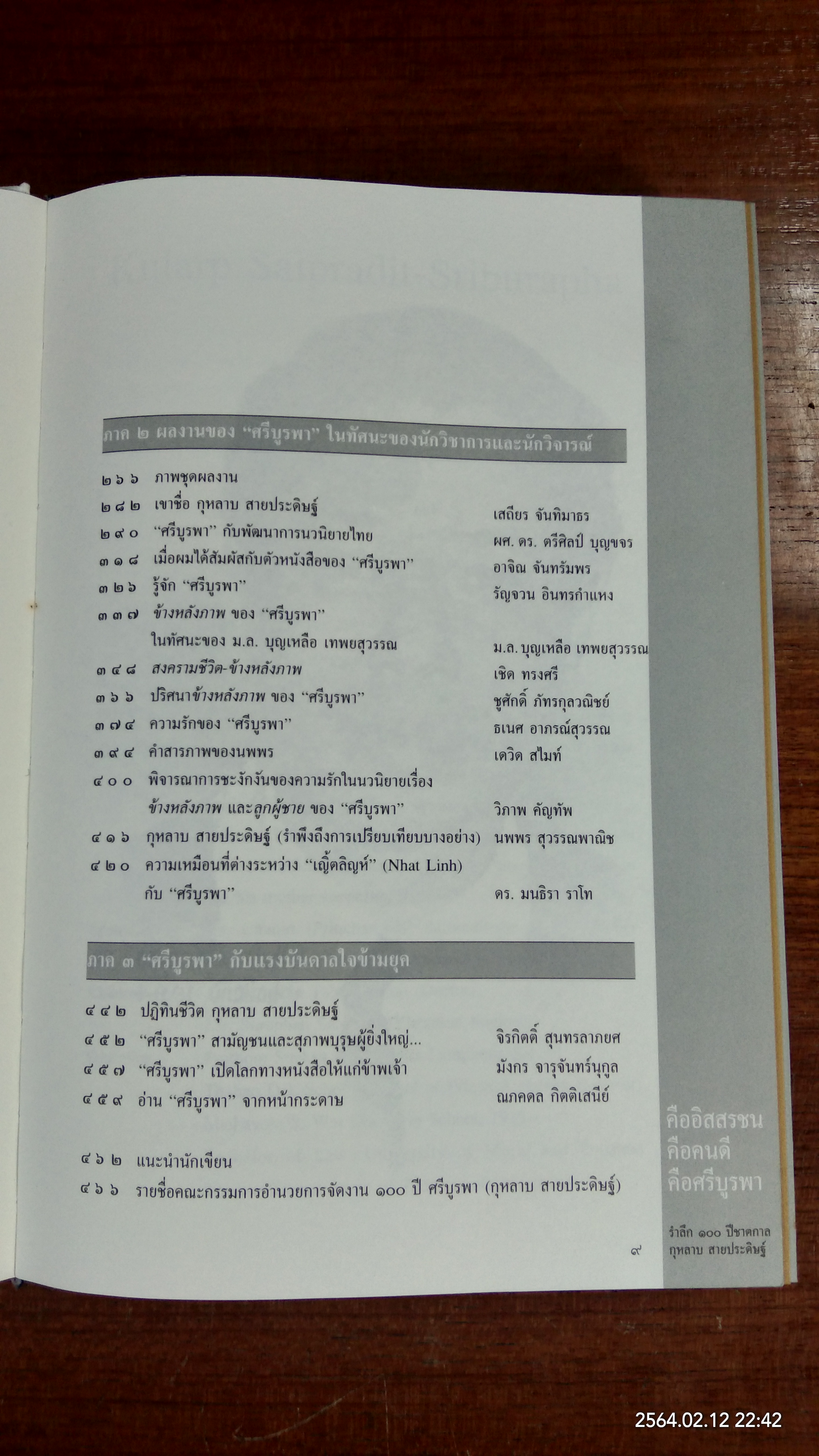 คืออิสสรชน คือคนดี คือศรีบูรพา รำลึก 100 ปีชาตกาล กุหลาบ สายประดิษฐ์