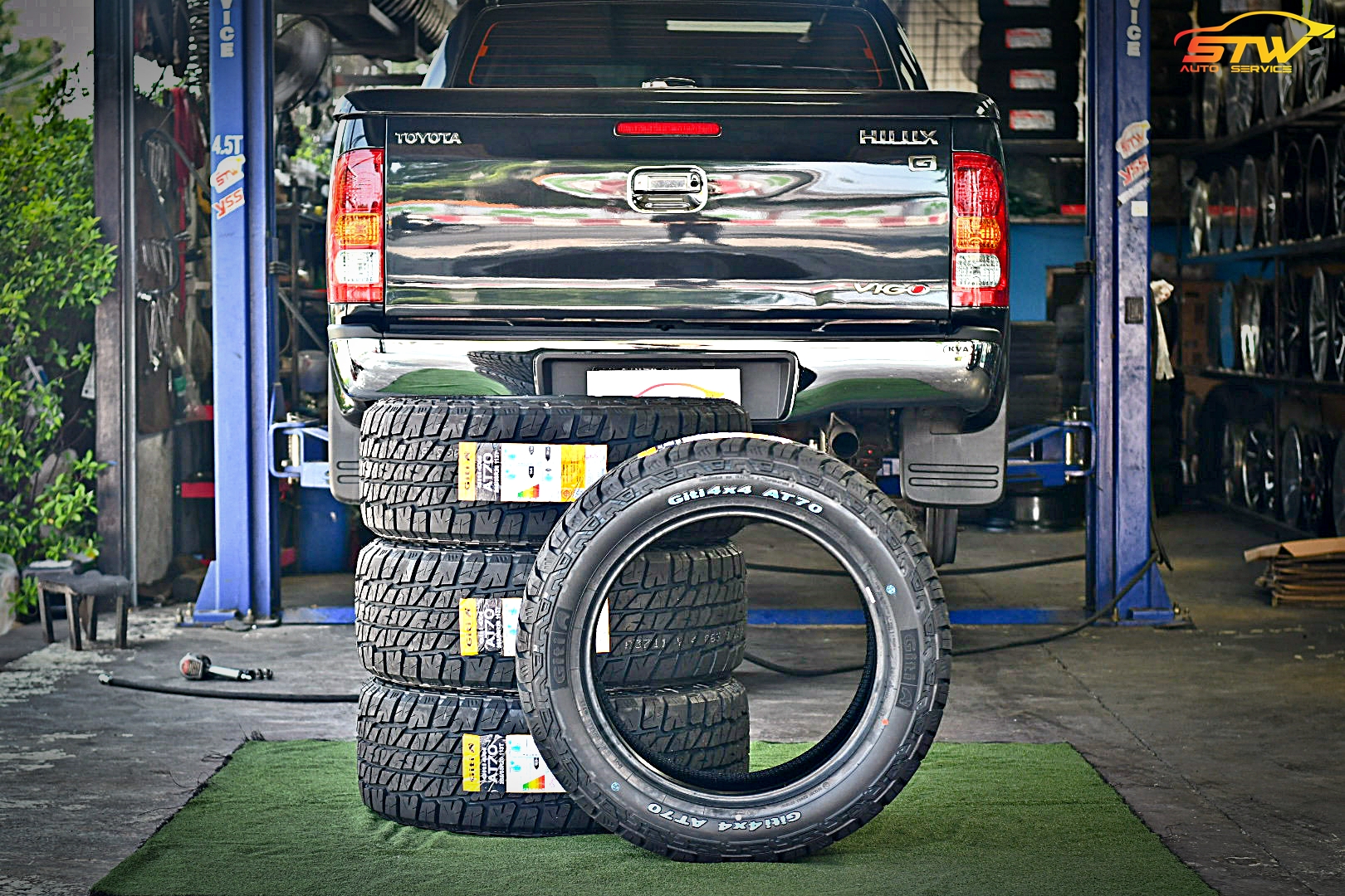 ยาง GITI 4X4 AT70 265/55R20 113T ติดตั้งใส่ TOYOTA PRERUNNER