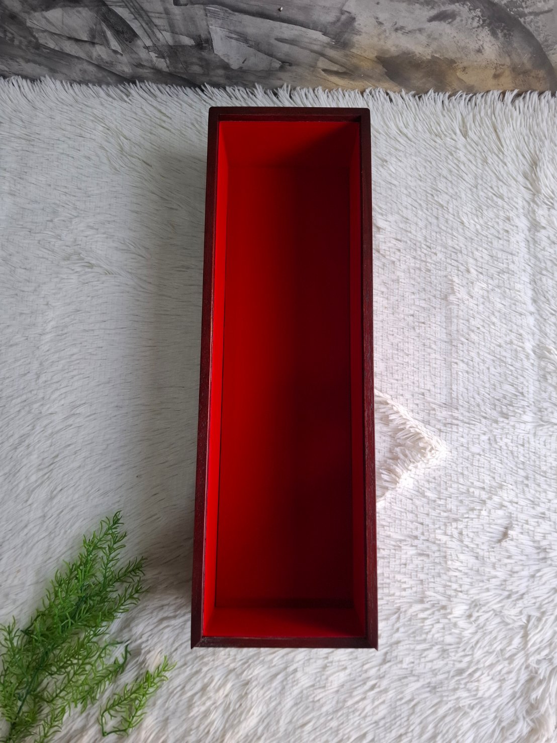 กล่องไม้สักฝาสไลด์ อครีลิคใส