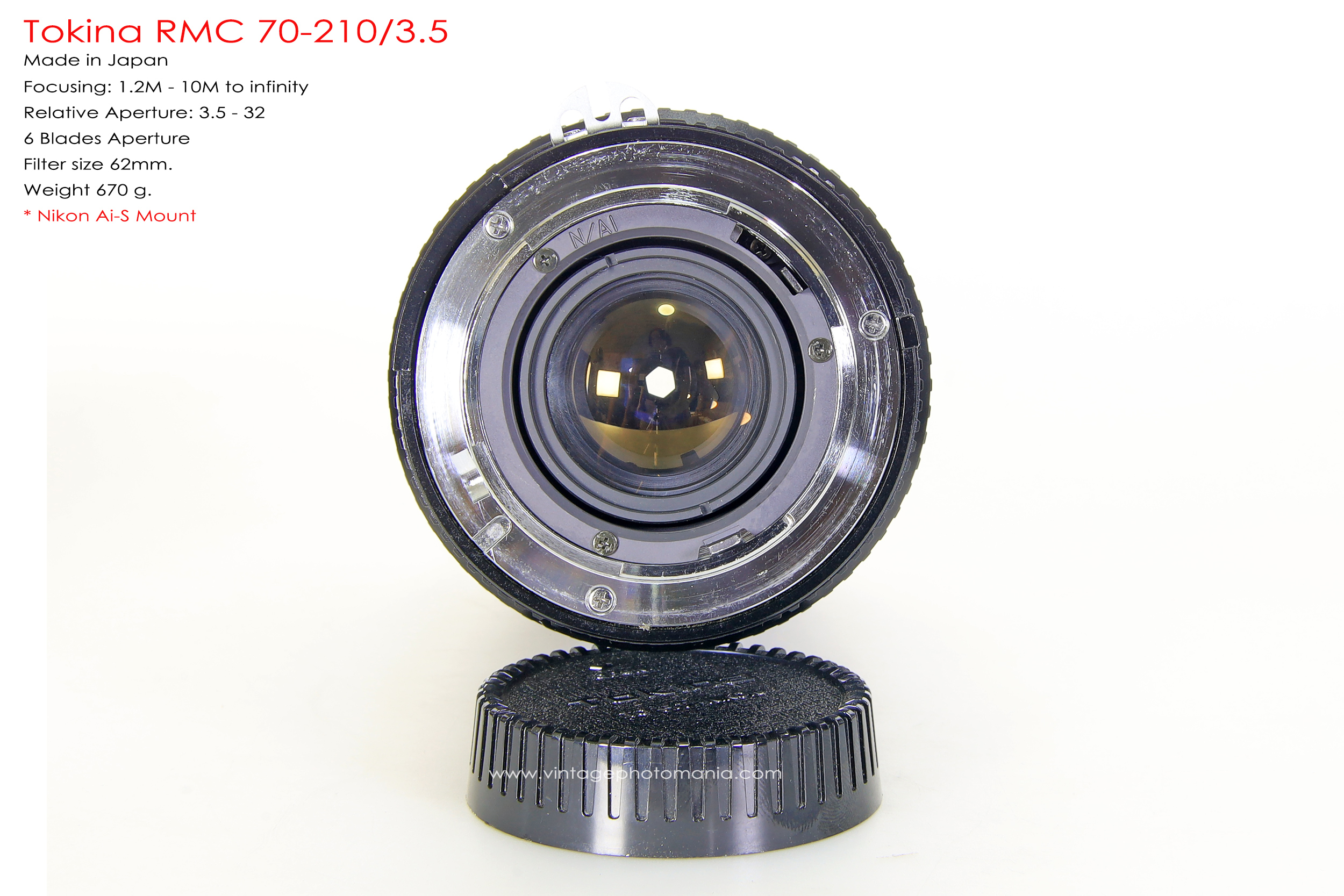 Tokina RMC 70-210/3.5 *Nikon Ai-S Mount เลนส์ไวแสงคมๆโบเก้สวย