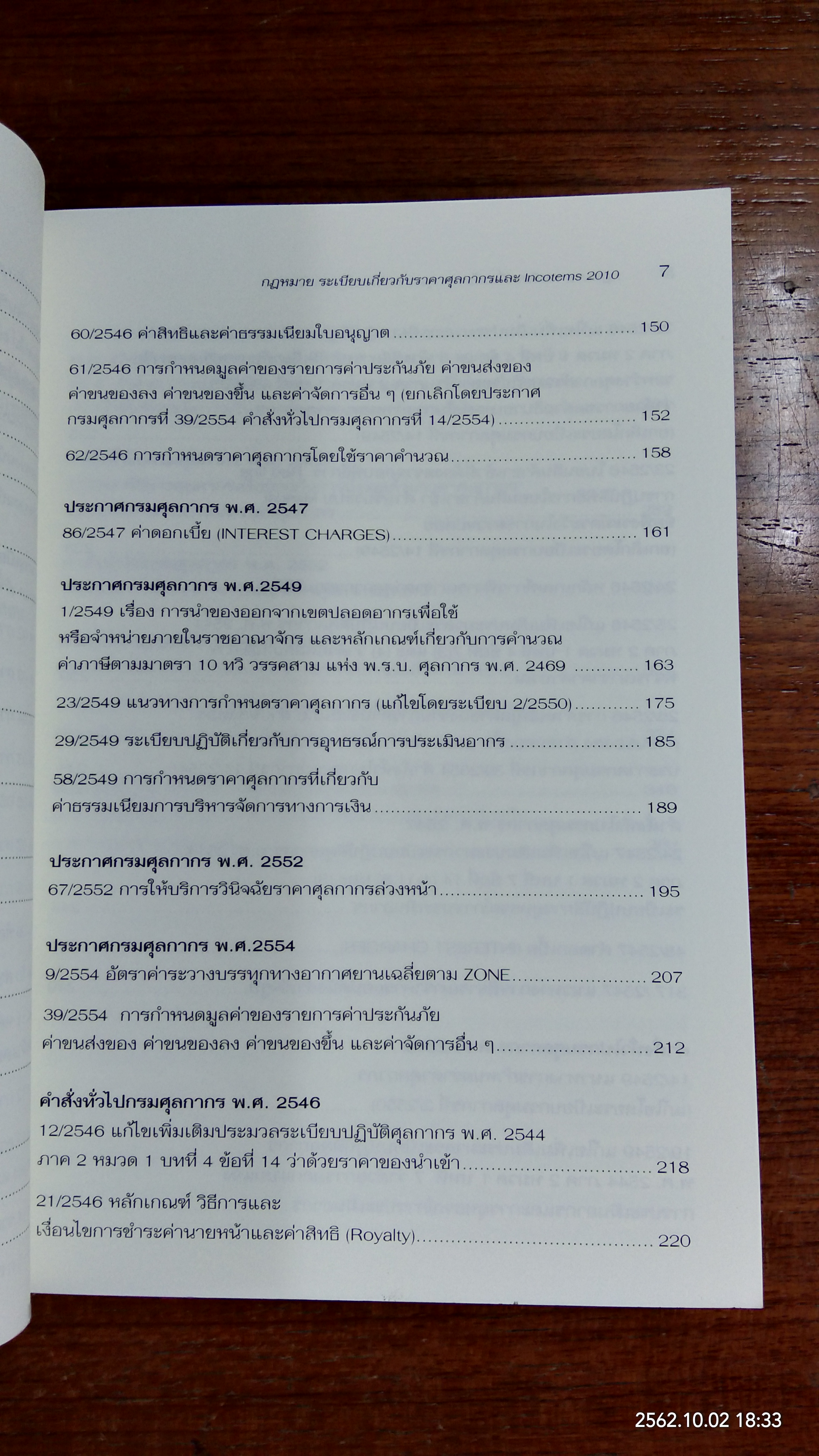 กฎหมาย ระเบียบเกี่ยวกับ ราคาศุลกากร และ Incoterms 2010 / สันติชม ศรีรัญเพชร