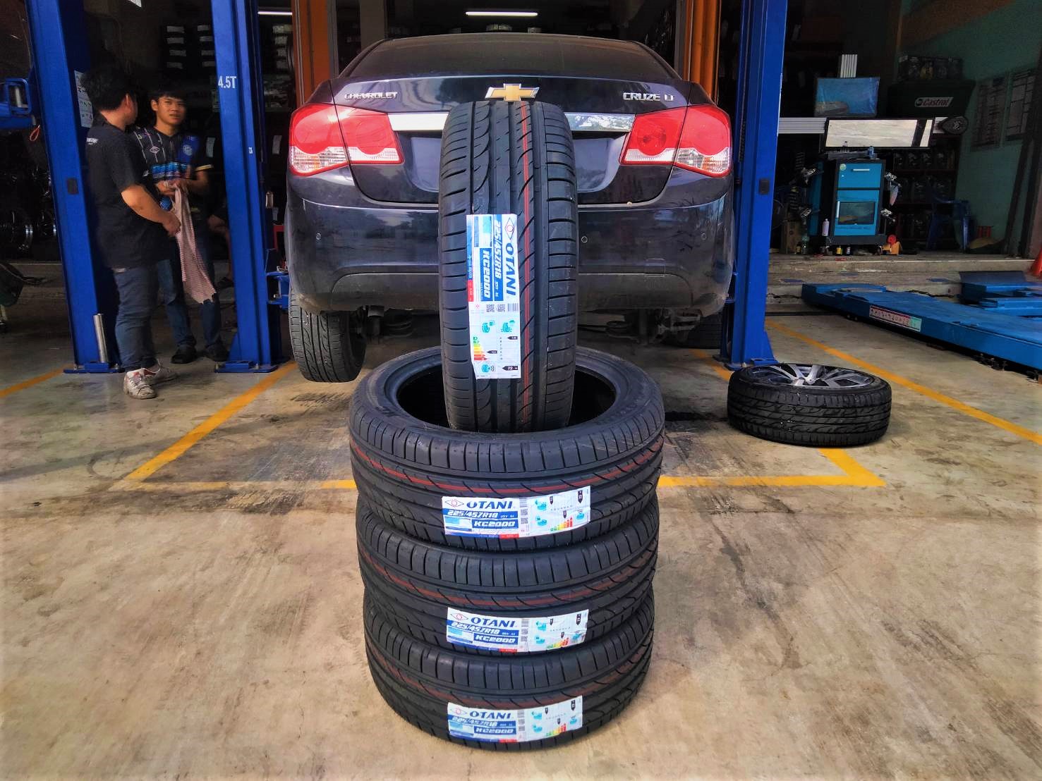 เปลี่ยนยาง CHEVROLET CRUZE LT OTANI KC2000 225/45R18 95Y XL