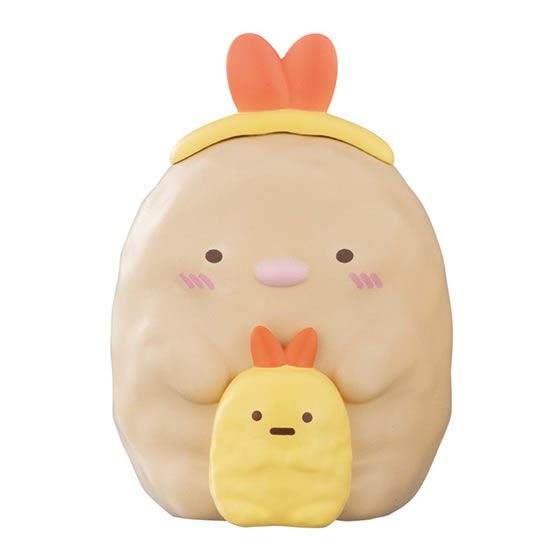 Capchara Sumikko Gurashi 5 เป็นโมเดลแบบตั้งได้ ตัวใหญ่ประมาณ 7 ซม. มี 4 แบบให้เลือก