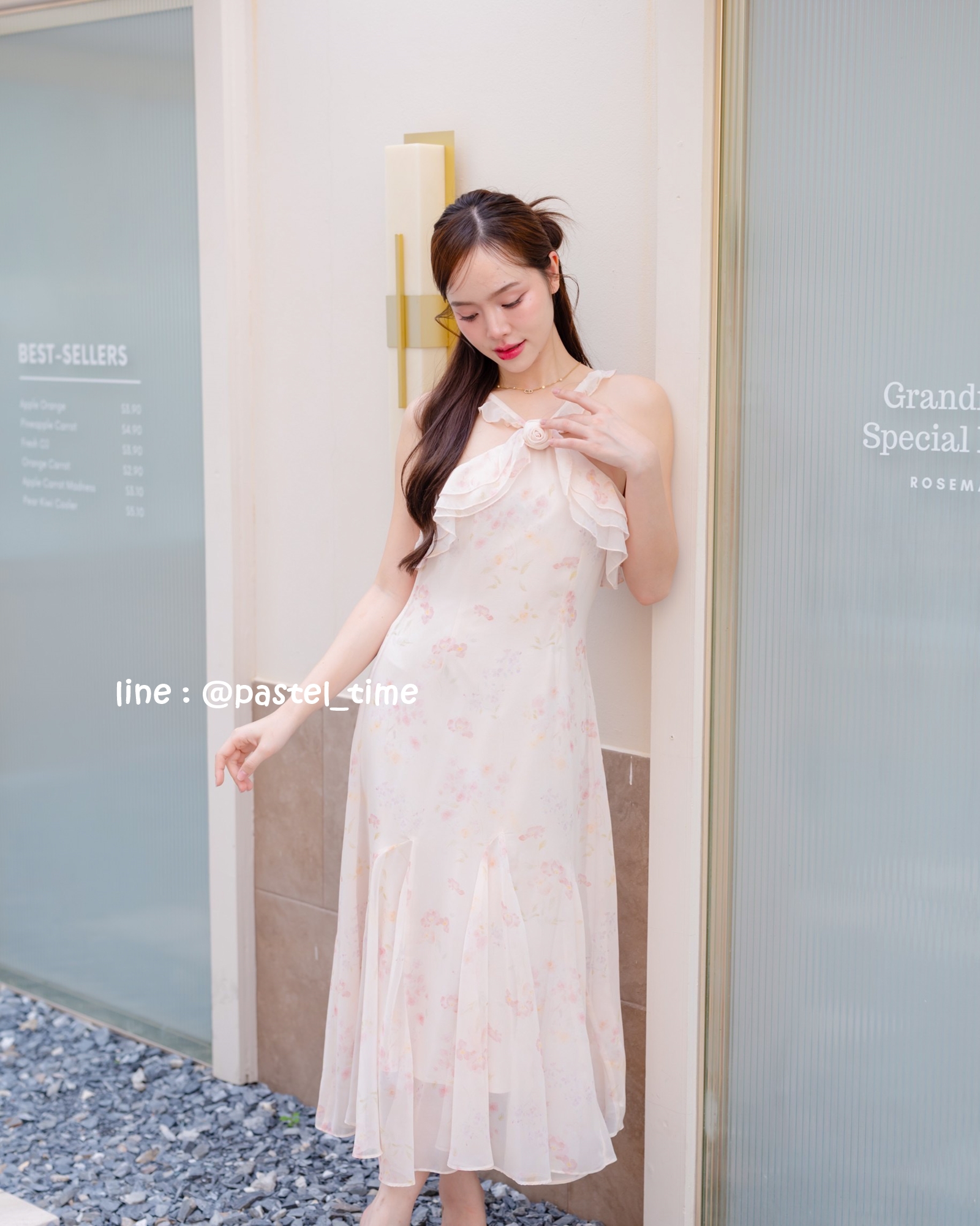 Rosy Vest Maxi Dress