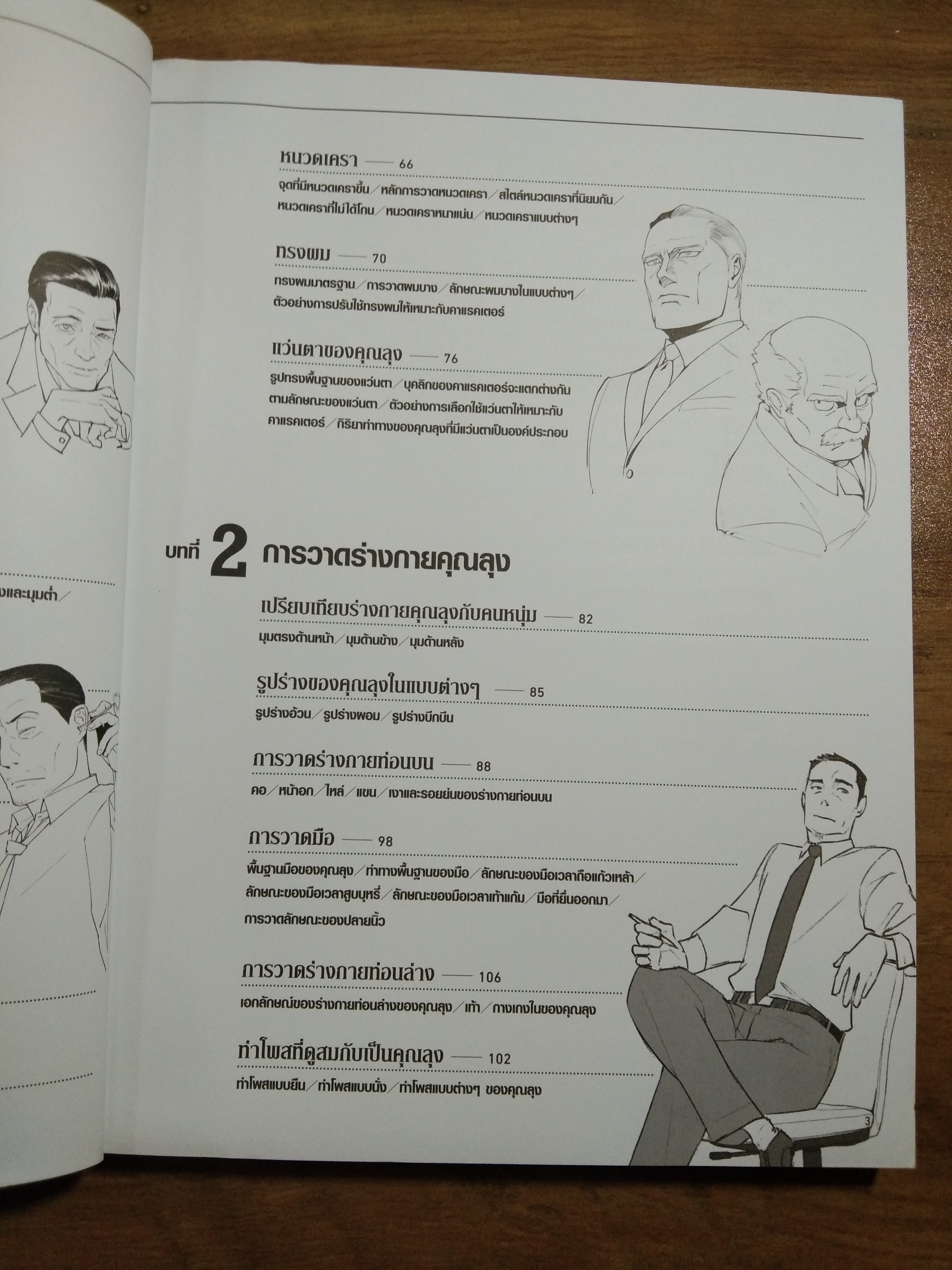 สอนวาดคุณลุงหลากสไตล์ ฉบับวาดใบหน้าและร่างกาย / YANAMI