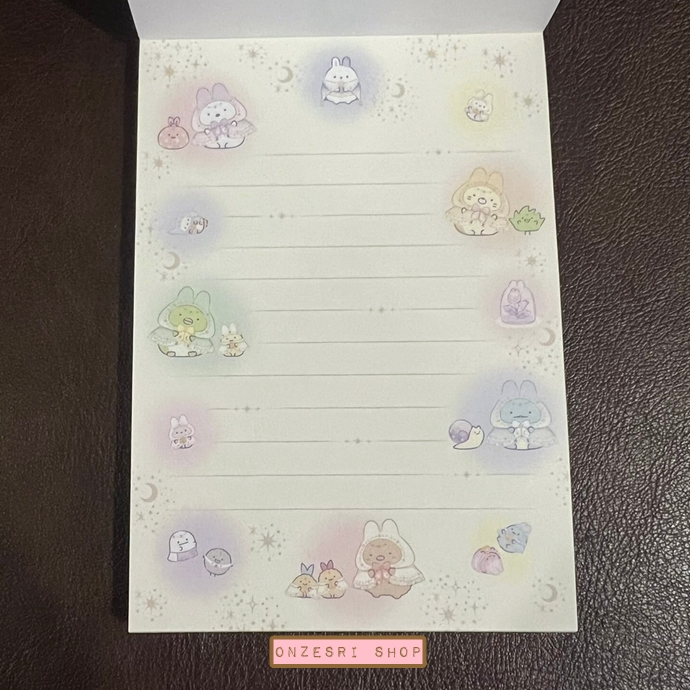 สมุดฉีก Sumikko Gurashi Sumikko Gurashi Rabbit's Mysterious Charm สีชมพู ขนาด 14.8 x 10.5 ซม. มี 4 ลาย รวม 100 แผ่น