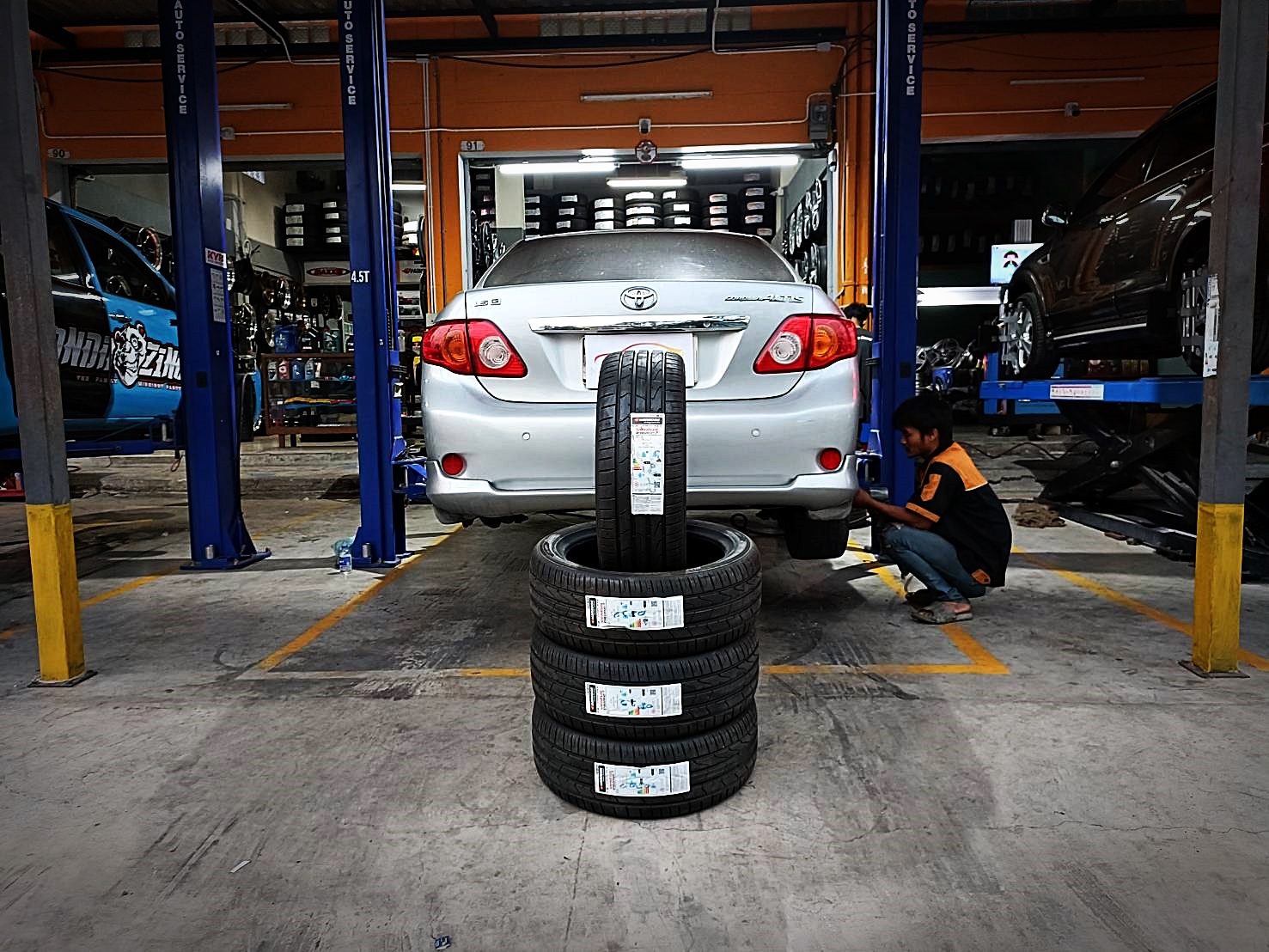 ยาง HANKOOK Ventus Prime3 (K125) 215/45R17 91W ติดตั้งใส่ TOYOTA ALTIS