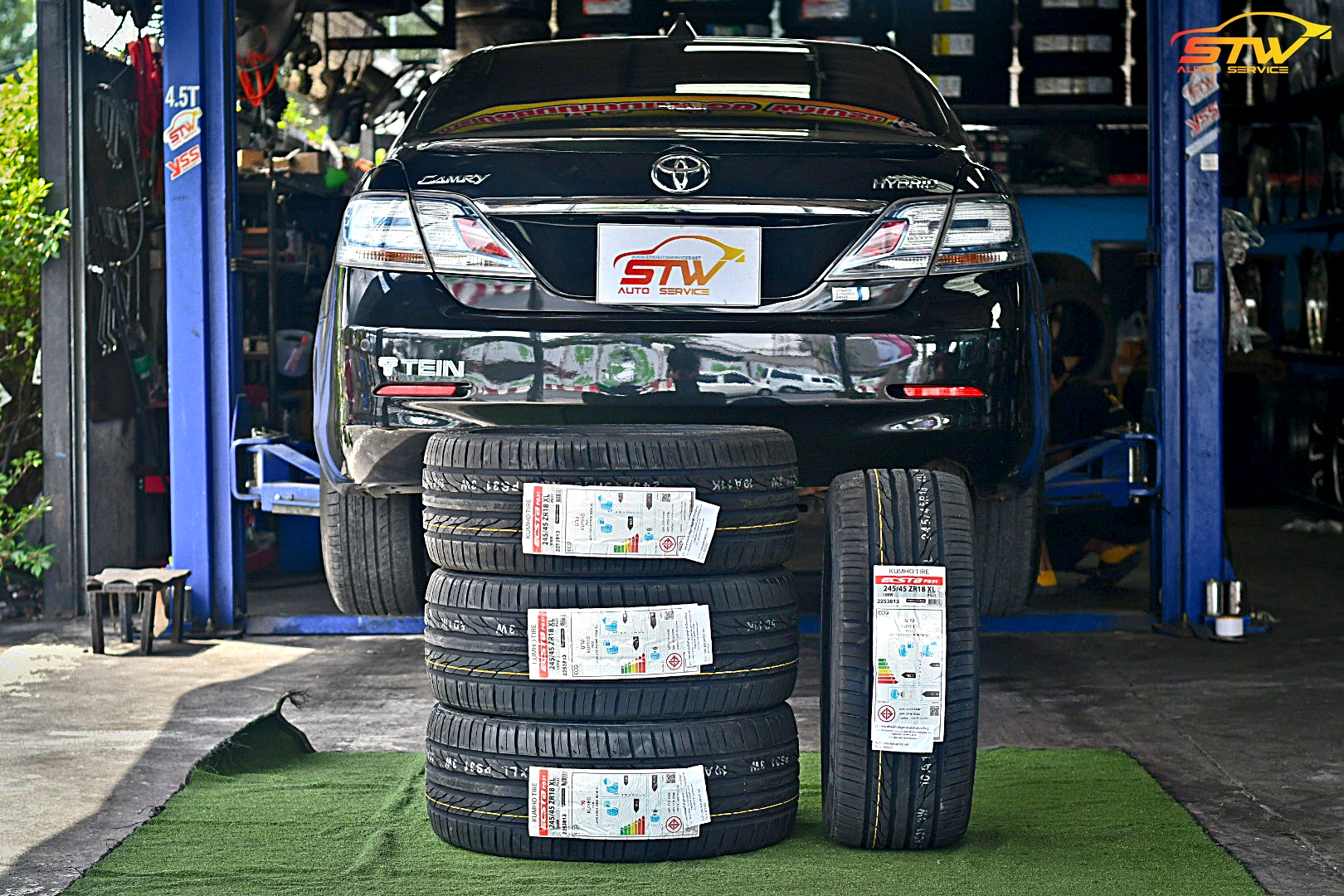 ยาง KUMHO ECSTA PS31 245/45R18 100W ติดตั้งใส่ TOYOTA CAMRY