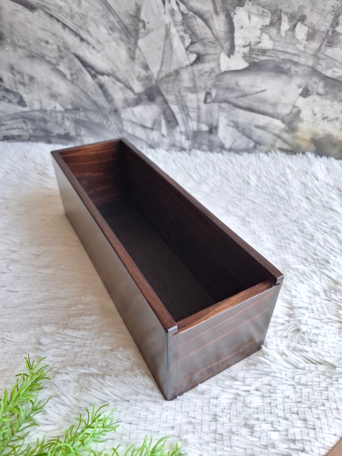 กล่องไม้ฝาสไลด์อะคริลิค 2 mm.