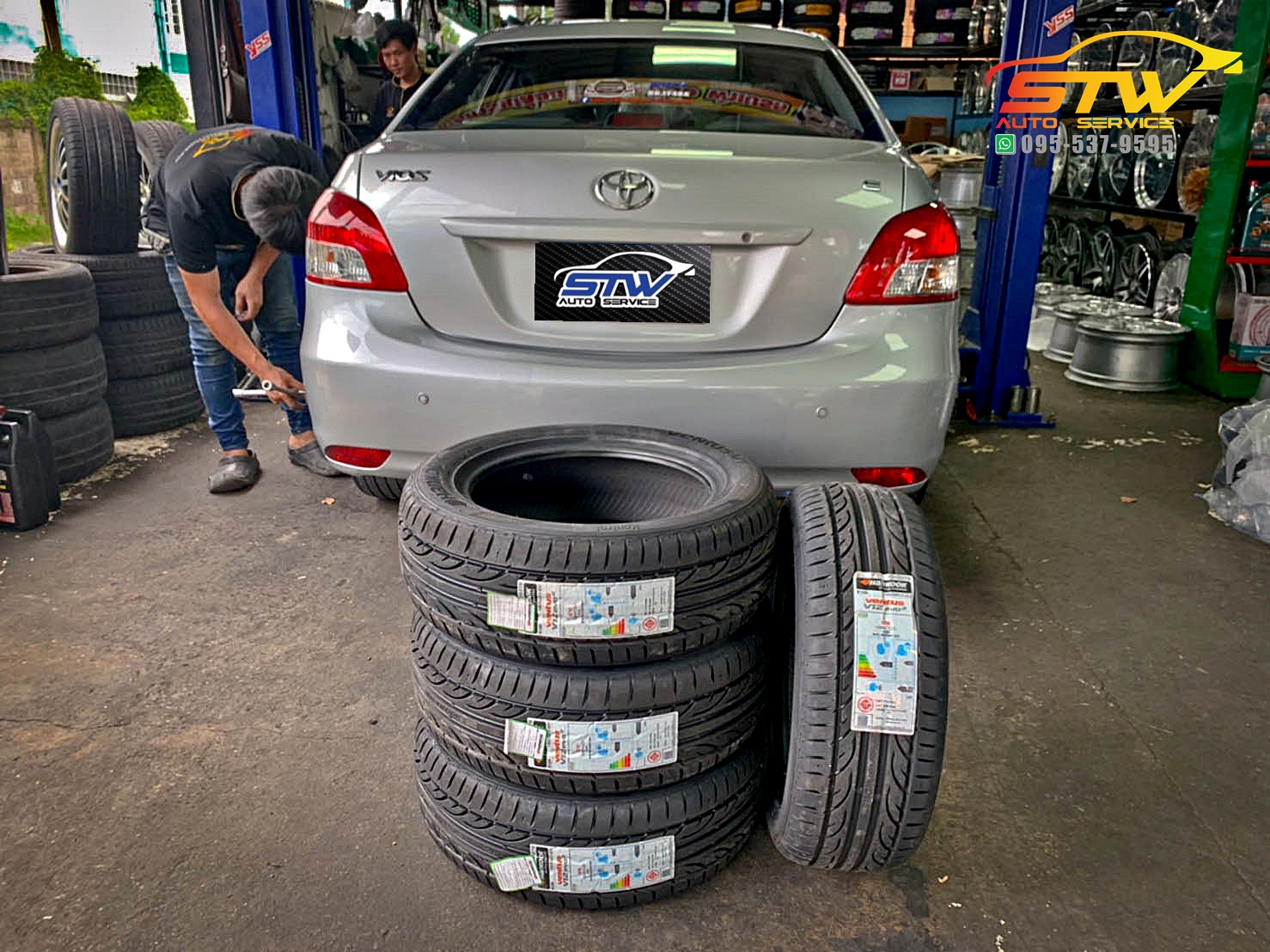 ยางรถยนต์ HANKOOK V12 Evo2 K120 195/55R15 85V