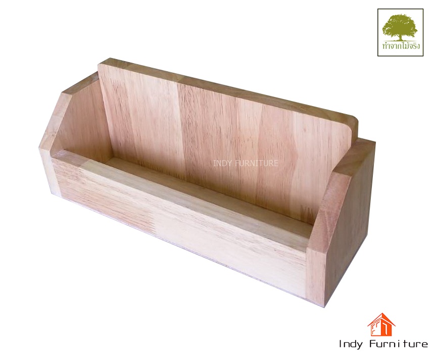 ที่ใส่เครื่องปรุง ที่ใส่ของอเนกประสงค์ ไม้ยางพารา รุ่น Box-01 สีธรรมชาติ