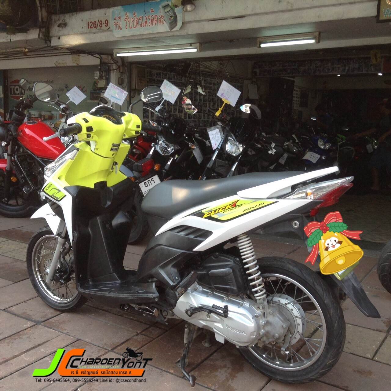 รถพร้อมใช้มาใหม่อีกคัน HONDA CLICK110i จดปลายปี53 หัวฉีดประหยัดน้ำมันสภาพเดิมดูดี เครื่องเดิมเงียบ ชุดสีแท้ทั้งคันมีรอยบ้างเล็กน้อยไม่ล้มถาก