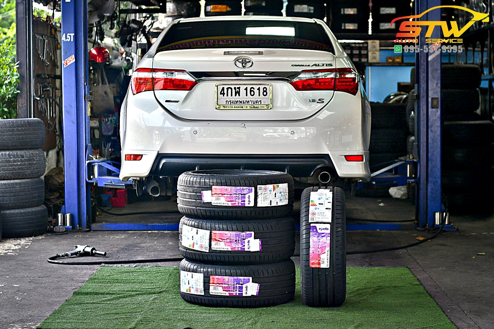 ยางใหม่ APOLLO Aspire 4G 215/45R17 91Y