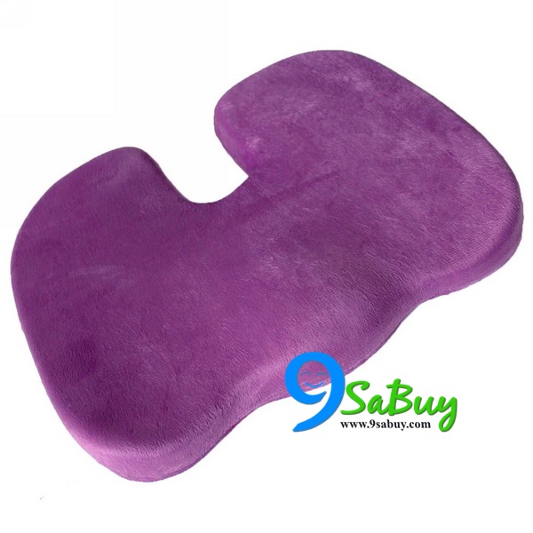 เบาะรองนั่ง เพื่อสุขภาพ memory foam สีม่วง ส่งฟรี