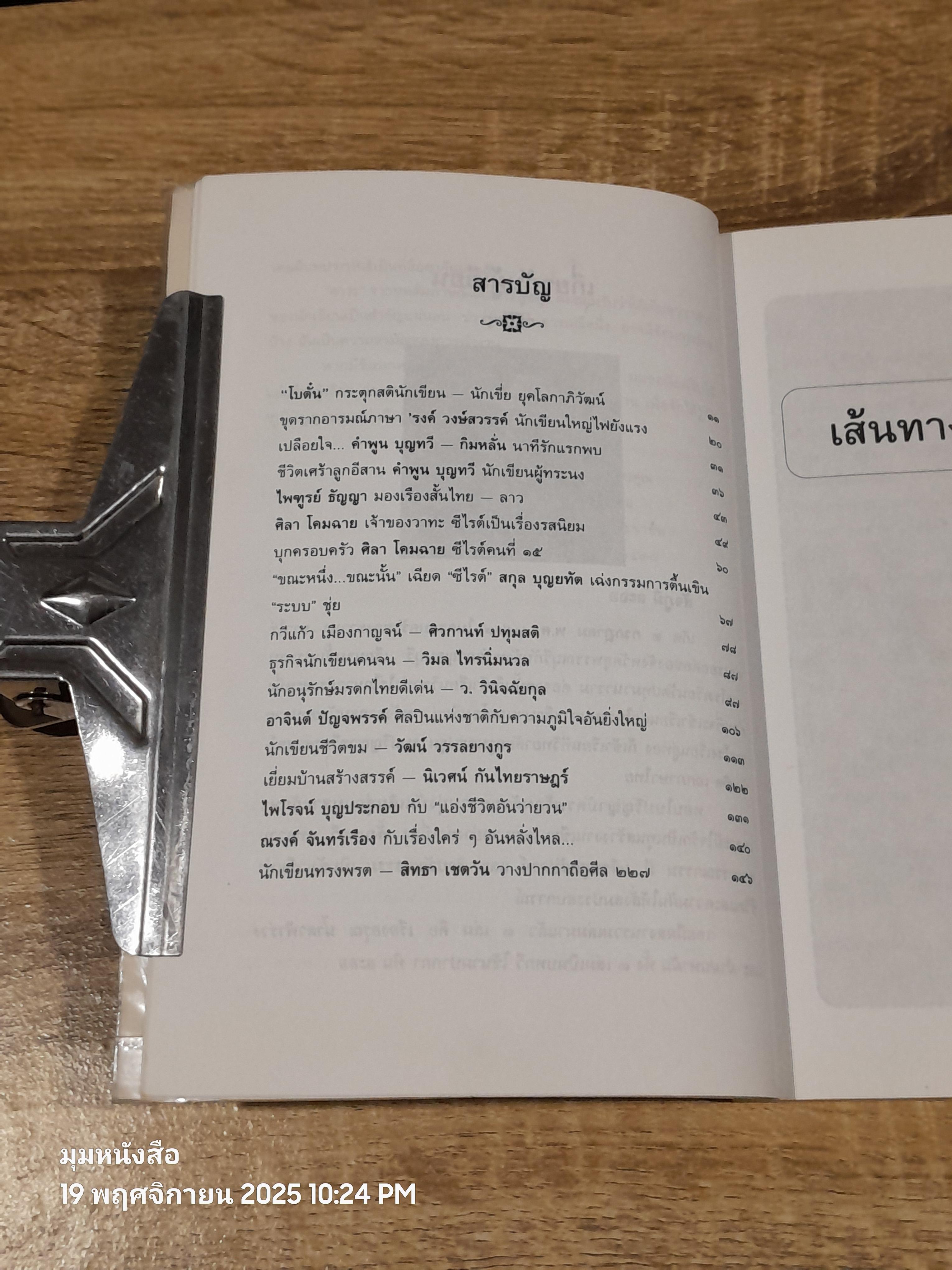 เส้นทางชีวิตนักเขียน / สัจภูมิ ละออ