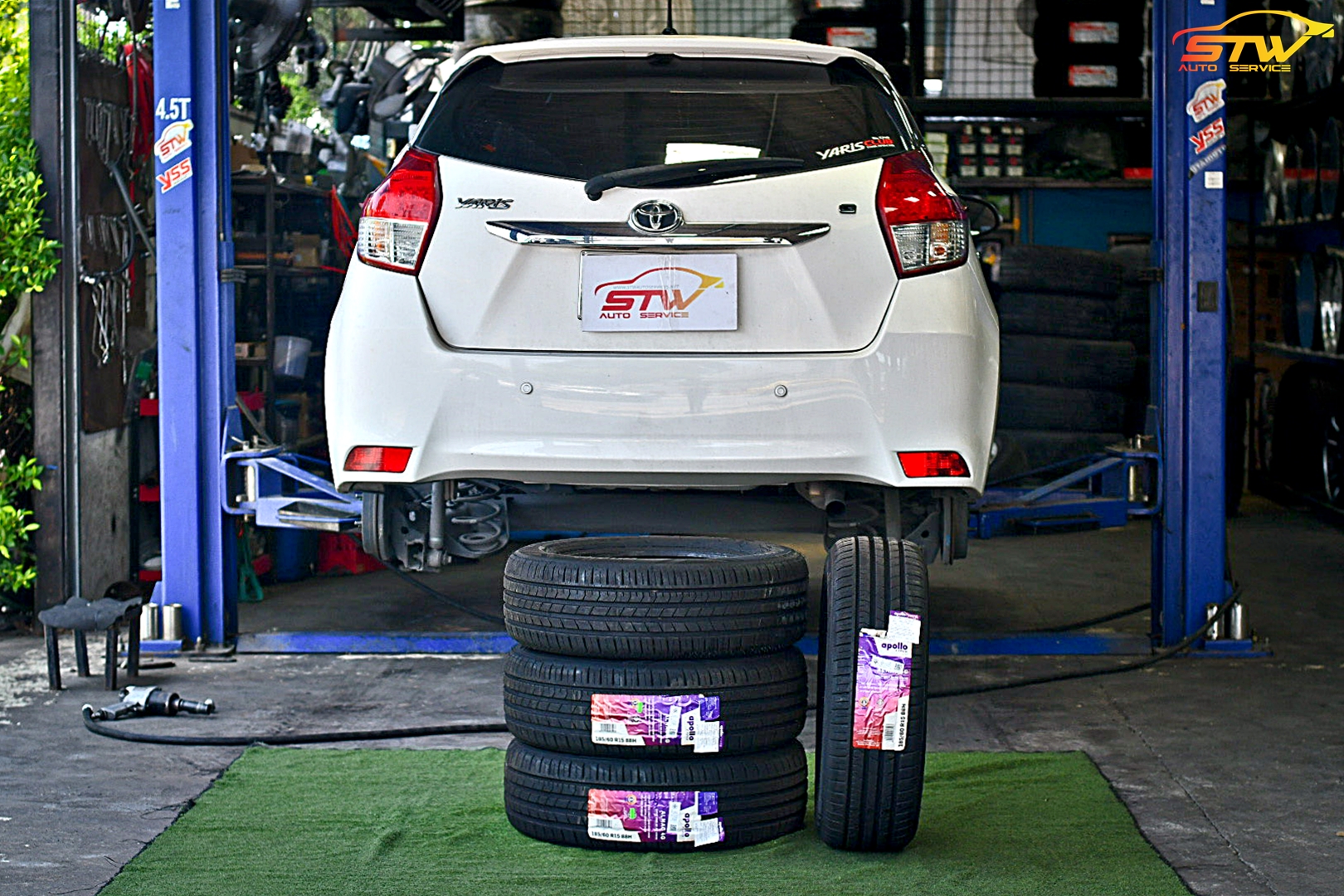 ยาง APOLLO ALNAC 4G 185/60R15 88H ติดตั้งใส่ TOYOTA YARIS