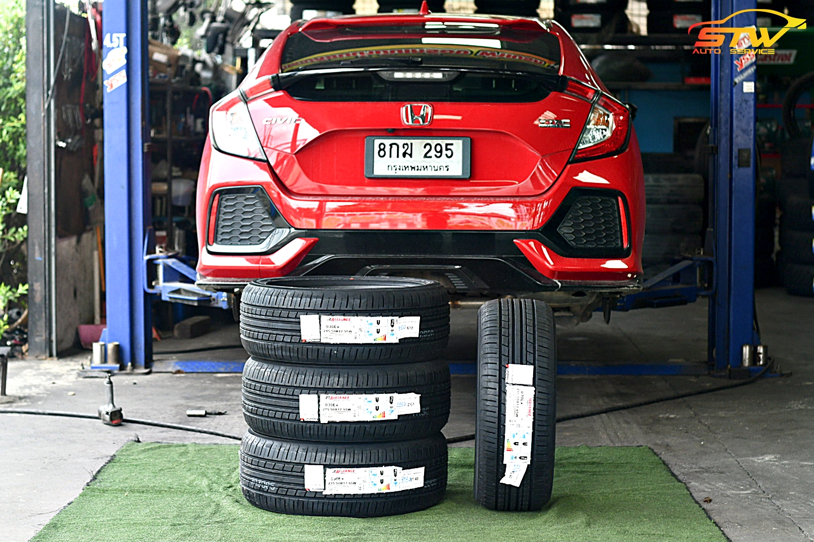 ยาง ALLIANCE AL30 (BY YOKOHAMA) 215/50R17 95W ติดตั้งใส่ HONDA CIVIC FK