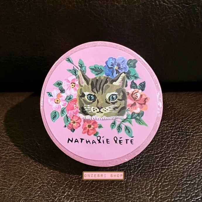 Masking Tape เทปตกแต่งจากญี่ปุ่น แบรนด์ Unicom ลาย Cat สีชมพู โดย Nathalie Lété ขนาด 2.5 ซม. x 10 ม.