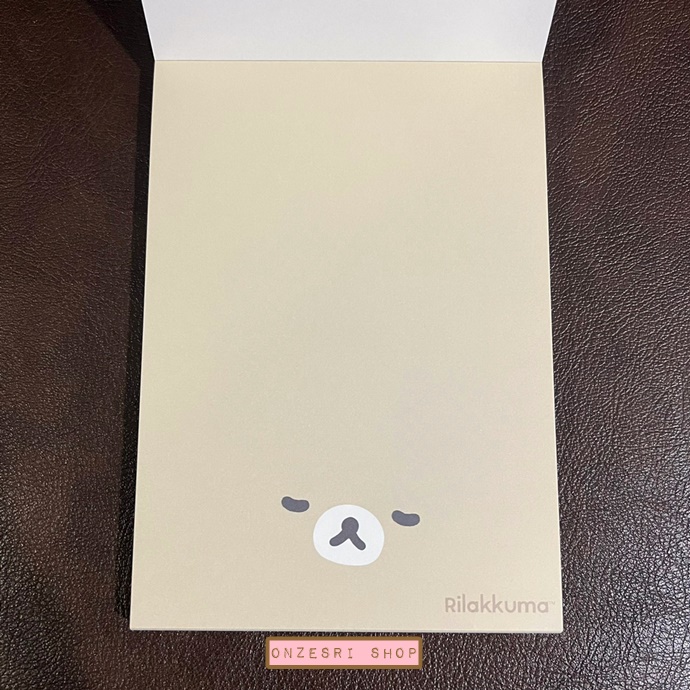 สมุดฉีก Rilakkuma - New Basic Rilakkuma แบบสีน้ำตาลอ่อน ขนาด 14.8 x 10.5 ซม. มี 4 ลาย รวม 100 แผ่น