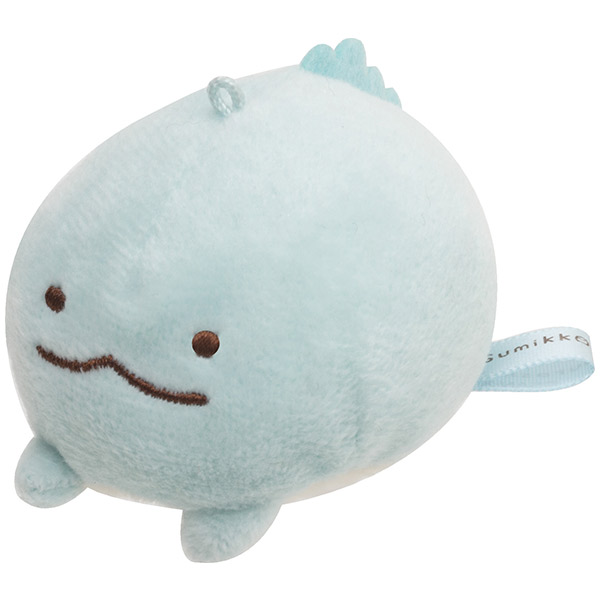 ตุ๊กตาเล็ก San-X แบบ Sumikko Gurashi (Tokage) ด้านบนมีที่ห้อย เอาโซ่หรือพวงกุญแจมาคล้องได้ ตรงตัวมีเม็ดถ่วงด้านใน ขนาด 5 x 6 x 6 ซม.