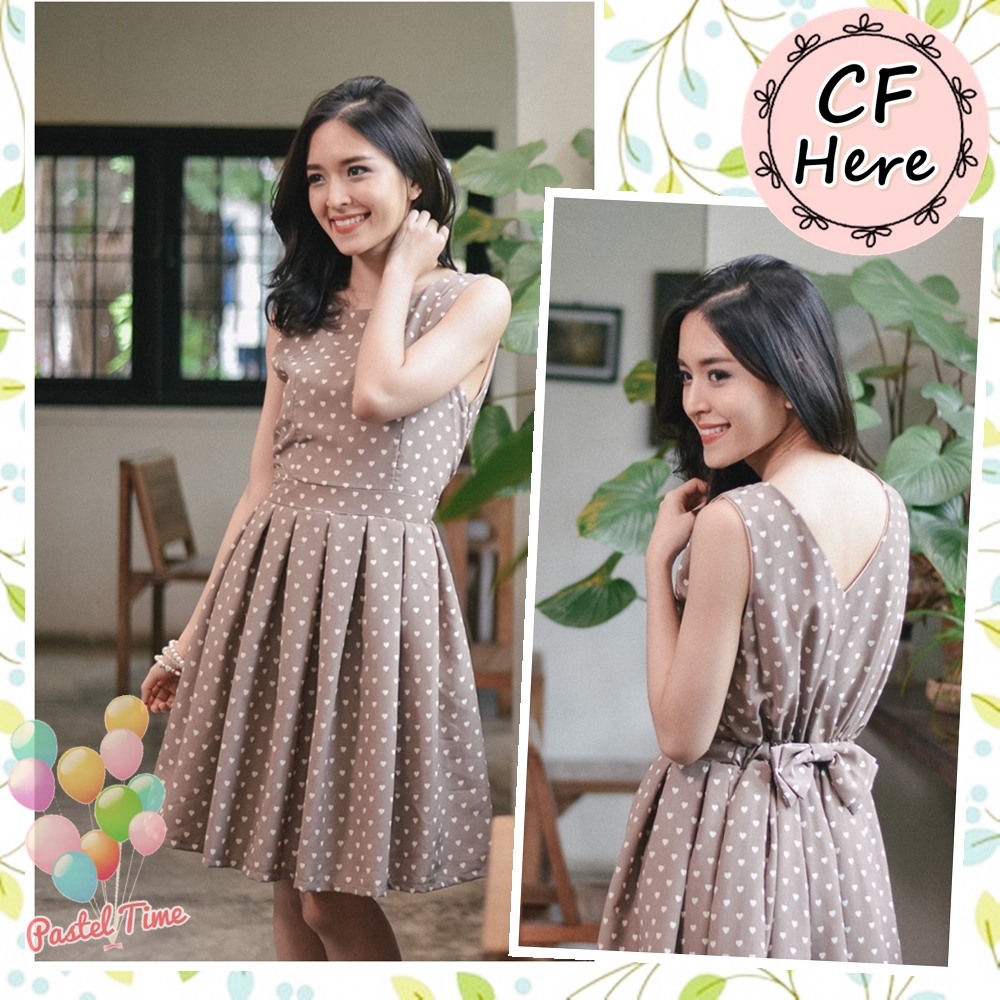 Little Heart Choco Brown Dress
