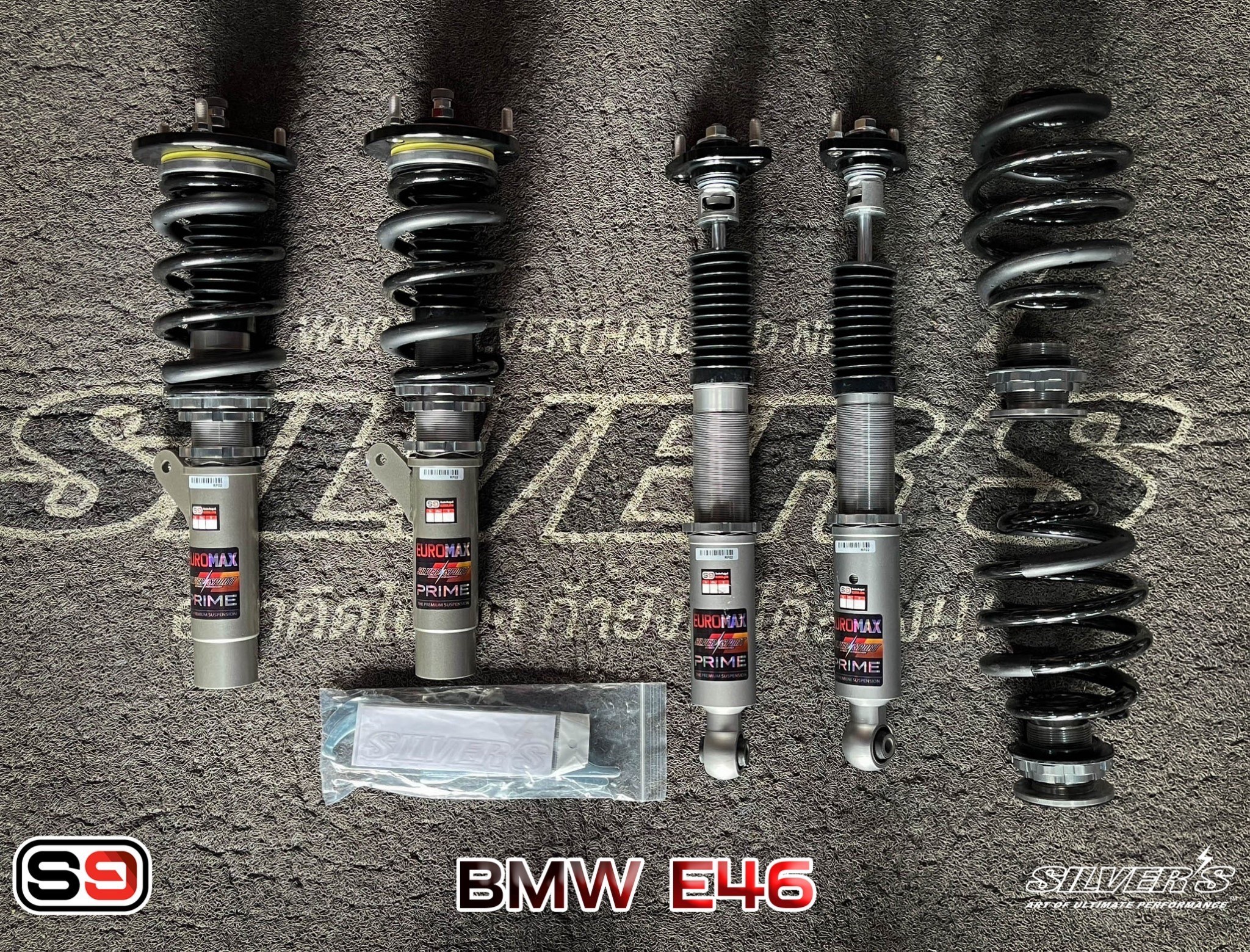 โช้คอัพ Silver’s รุ่น NeoMaxPrime สตรัทปรับเกลียว ใส่ BMW E46