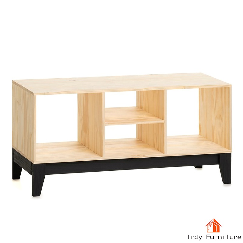 ชั้นวางอเนกประสงค์ ไม้ยางพารา รุ่น Sim-B100 สีธรรมชาติ 100x30x50cm.