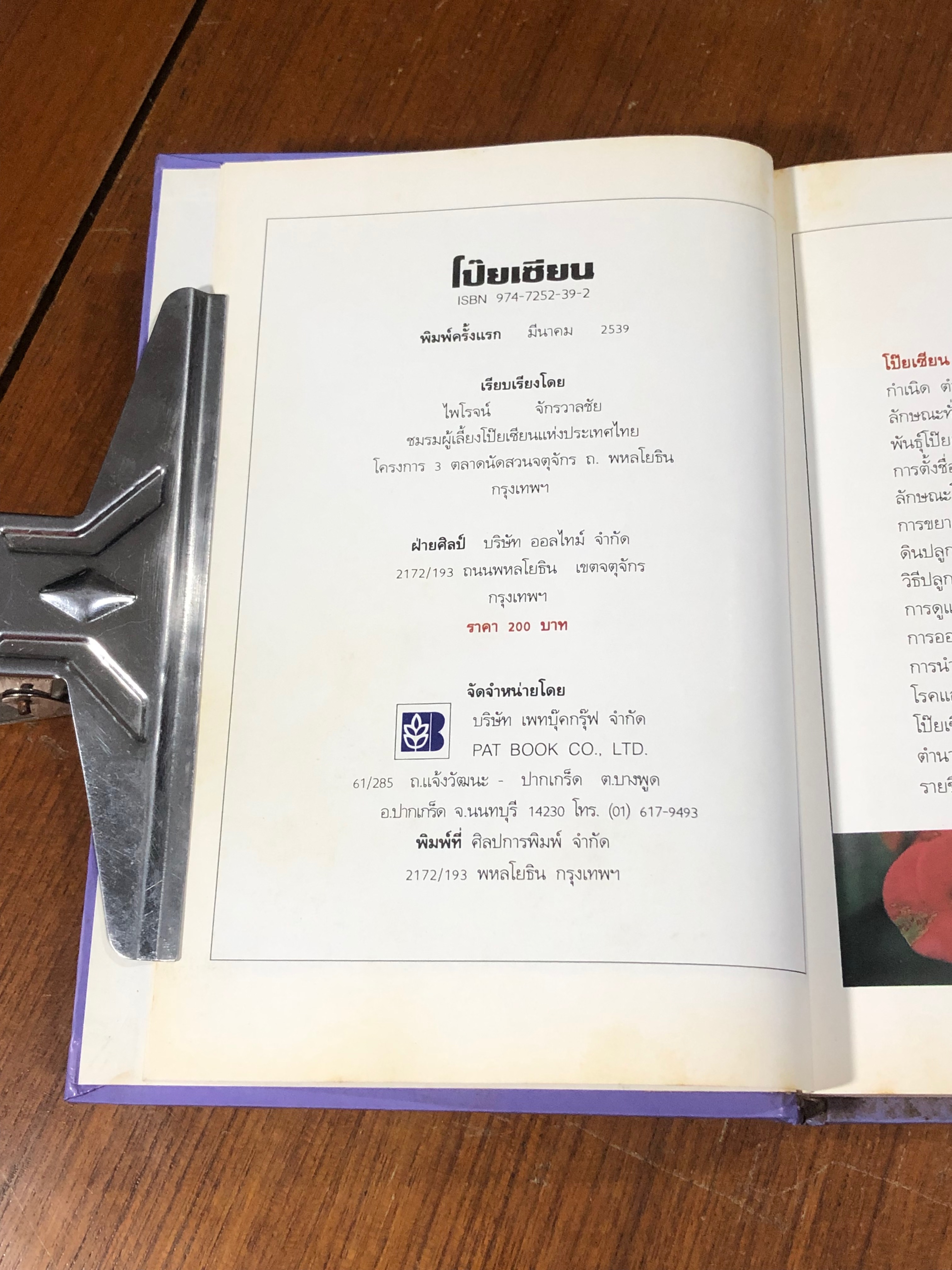 โป๊ยเซียน ไม้ดอกเสี่ยงทาย ไม้แห่งโชคลาภ / ไพโรจน์ จักรวาลชัย