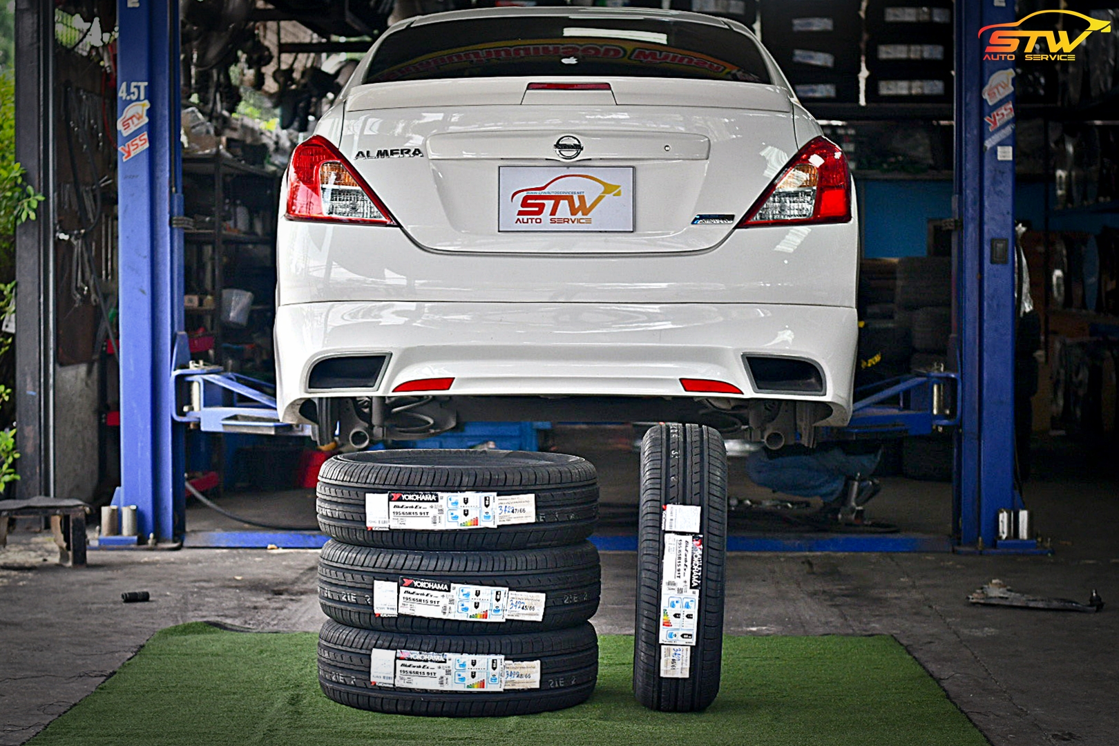 เปลี่ยนยาง NISSAN ALMERA YOKOHAMA BluEarth-Es ES32 195/65R15 91T