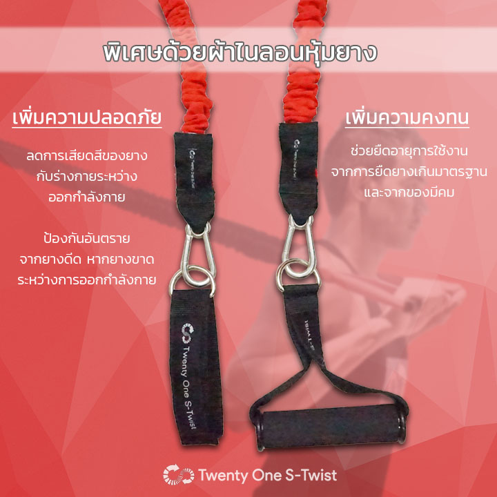 ยางยืดออกกำลังกาย Heavy (สีแดง)