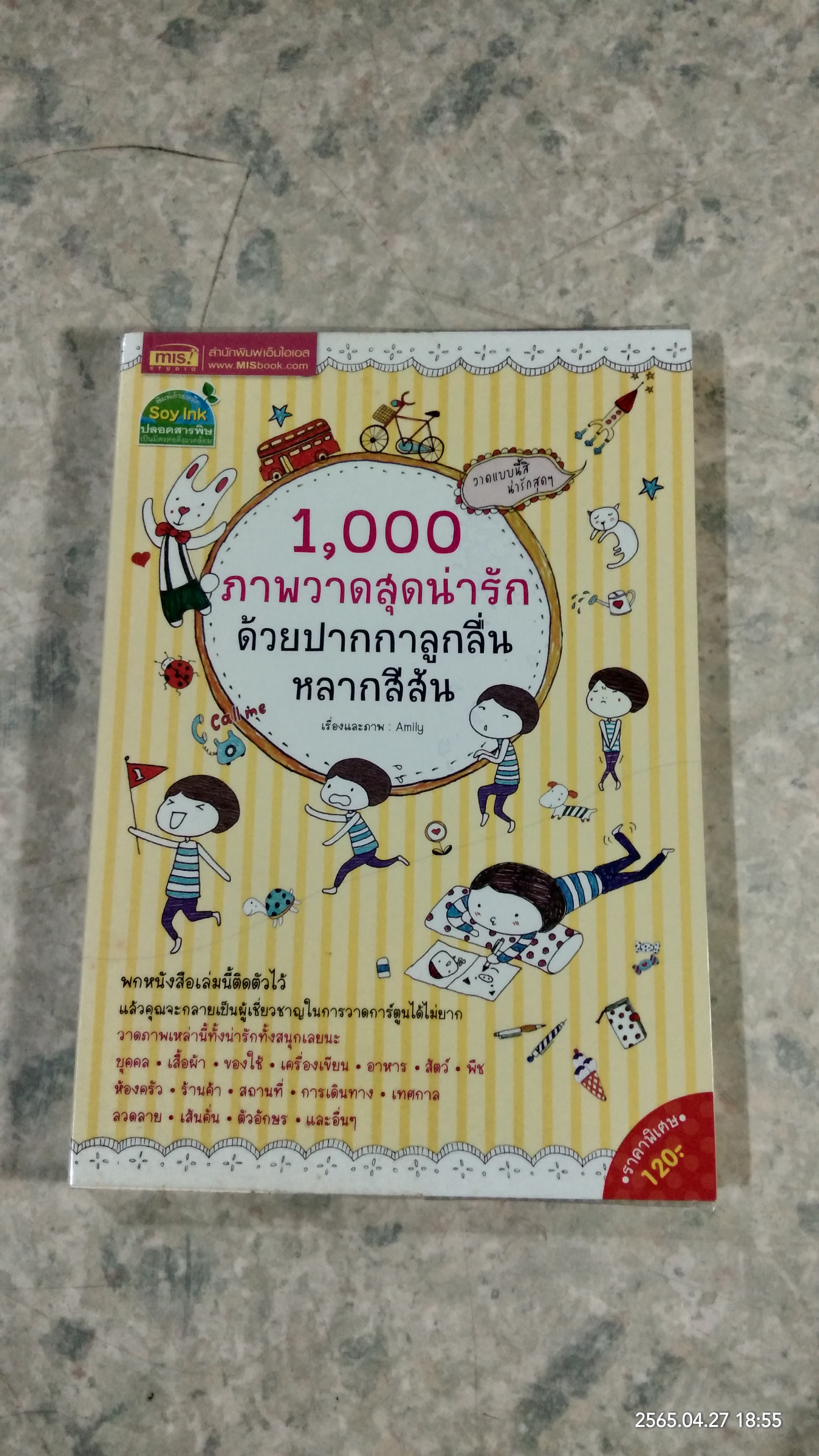 1,000 ภาพวาดสุดน่ารักด้วยปากกาลูกลื่นหลากสีสัน / Amily
