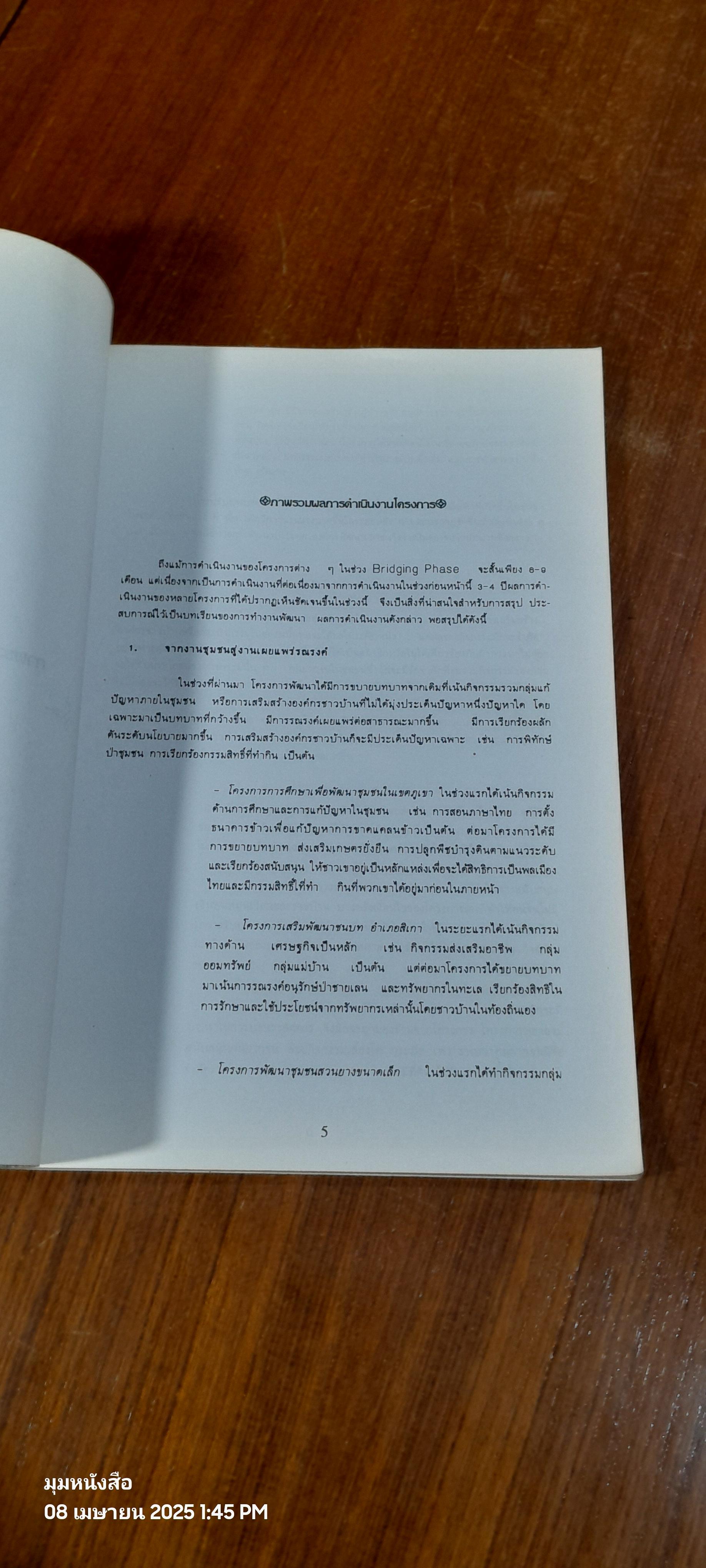 องค์กรพัฒนาขนาดเล็ก บทบาทที่ไม่หยุดนิ่ง / กองทุนส่งเสริมงานพัฒนาสังคม