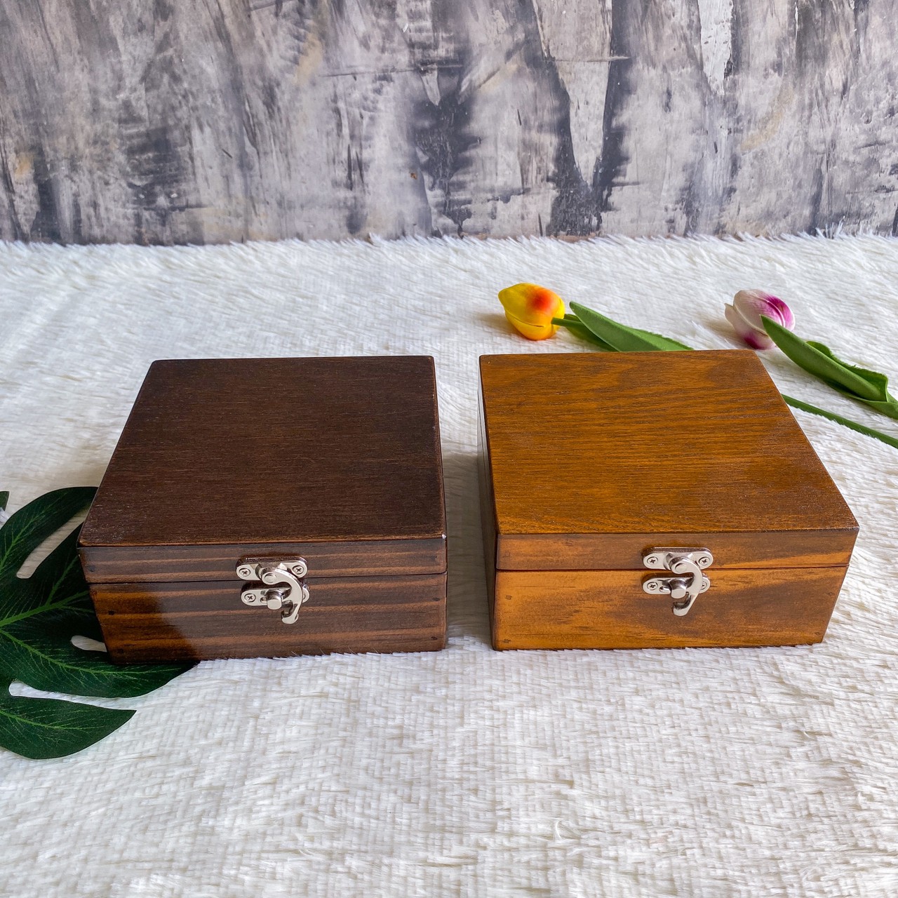 กล่องไม้ฝาล็อค ไซส์ M (Wooden lock box, M size)