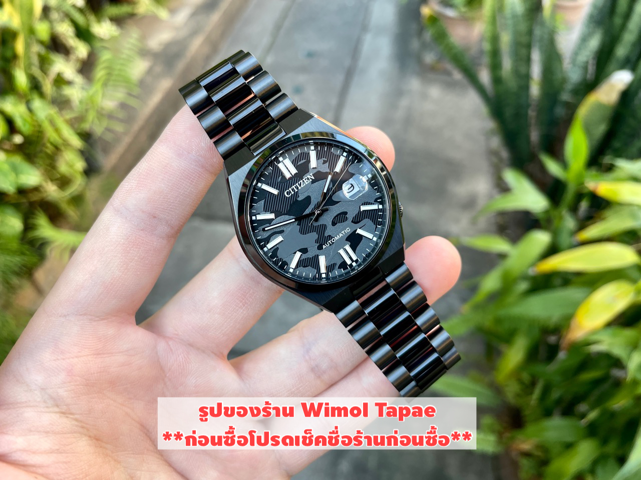CITIZEN Automatic รุ่น NJ0155-87E (Black on Black) เครื่องศูนย์ไทย