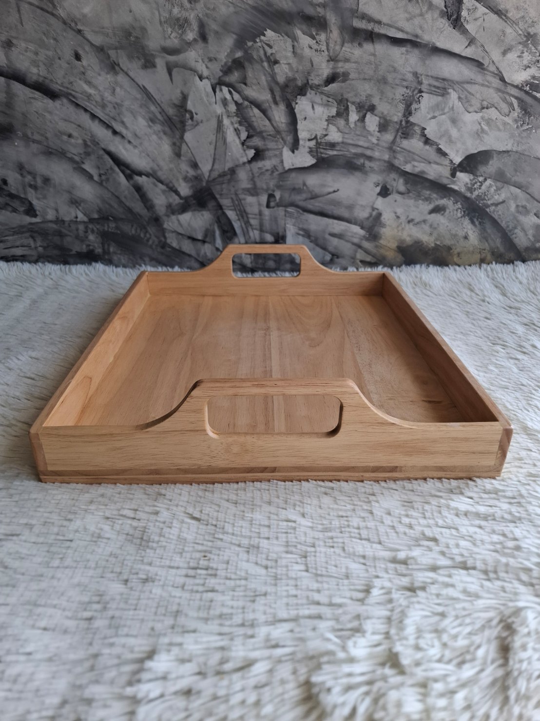 ถาดไม้ยางพารา