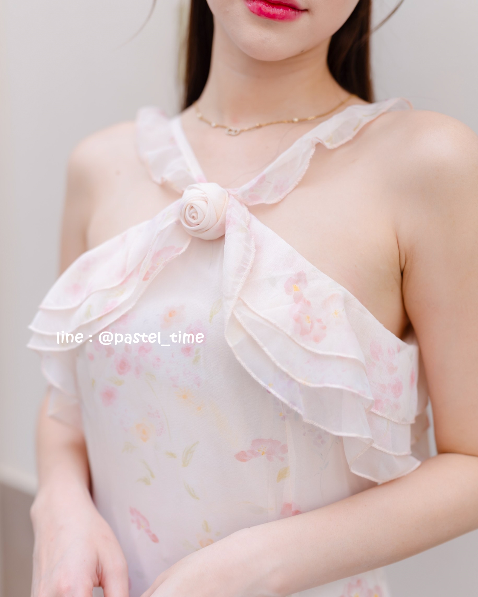 Rosy Vest Maxi Dress