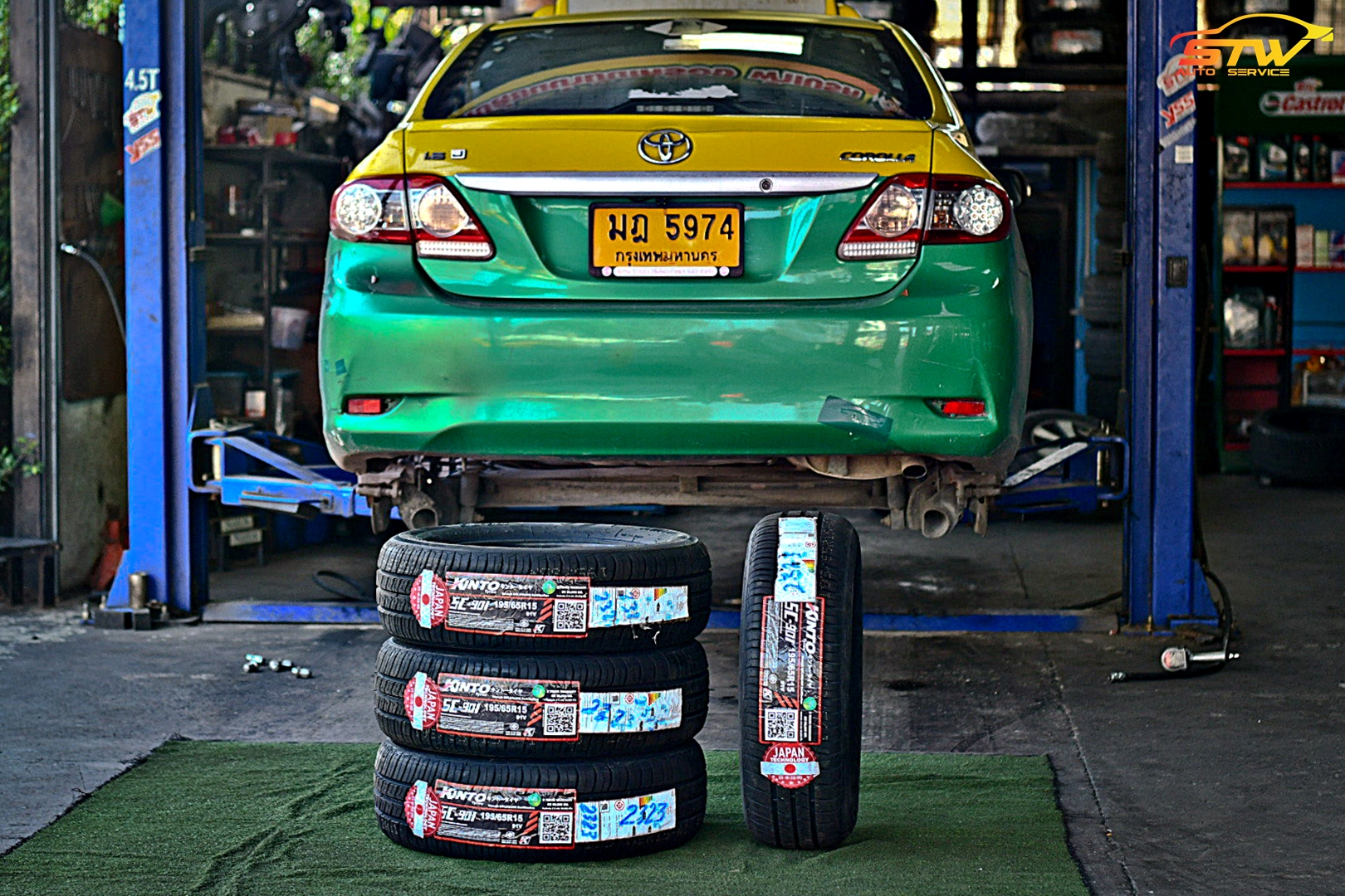 ยาง KINTO SC-901 195/65R15 91V ติดตั้งใส่ TOYOTA ALTIS