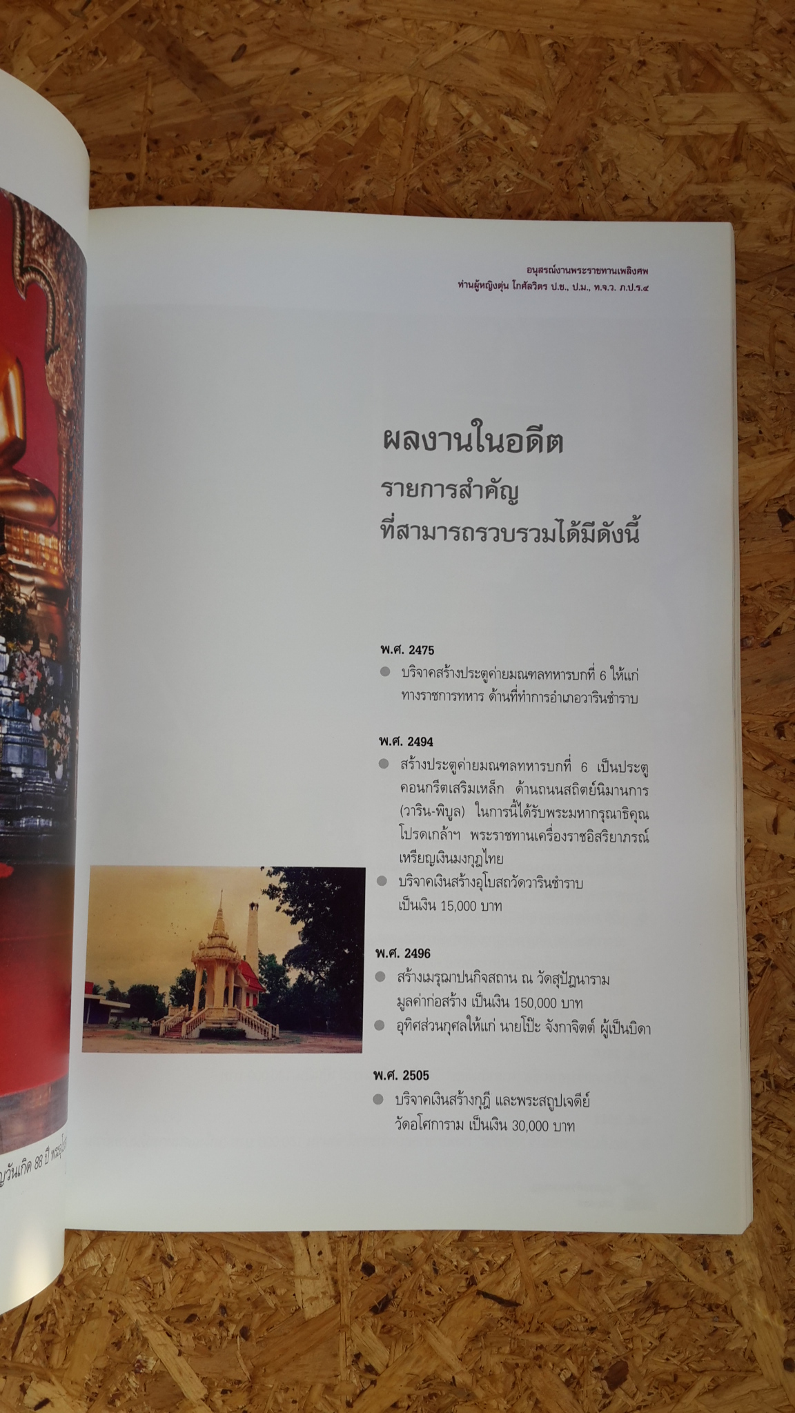 บุญแรงด้วยแรงบุญ : อนุสรณ์ในงานพระราชทานเพลิงศพ ท่านผู้หญิงตุ่น โกศัลวิตร