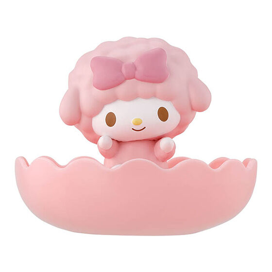 Sanrio Characters Gemries mini figure & Tray Vol.5 ขนาด 7 x 6 x 6 ซม. ตรงฐานวางของได้เล็กน้อย วางเครื่องประดับ คลิป ได้ มี 4 แบบให้เลือก