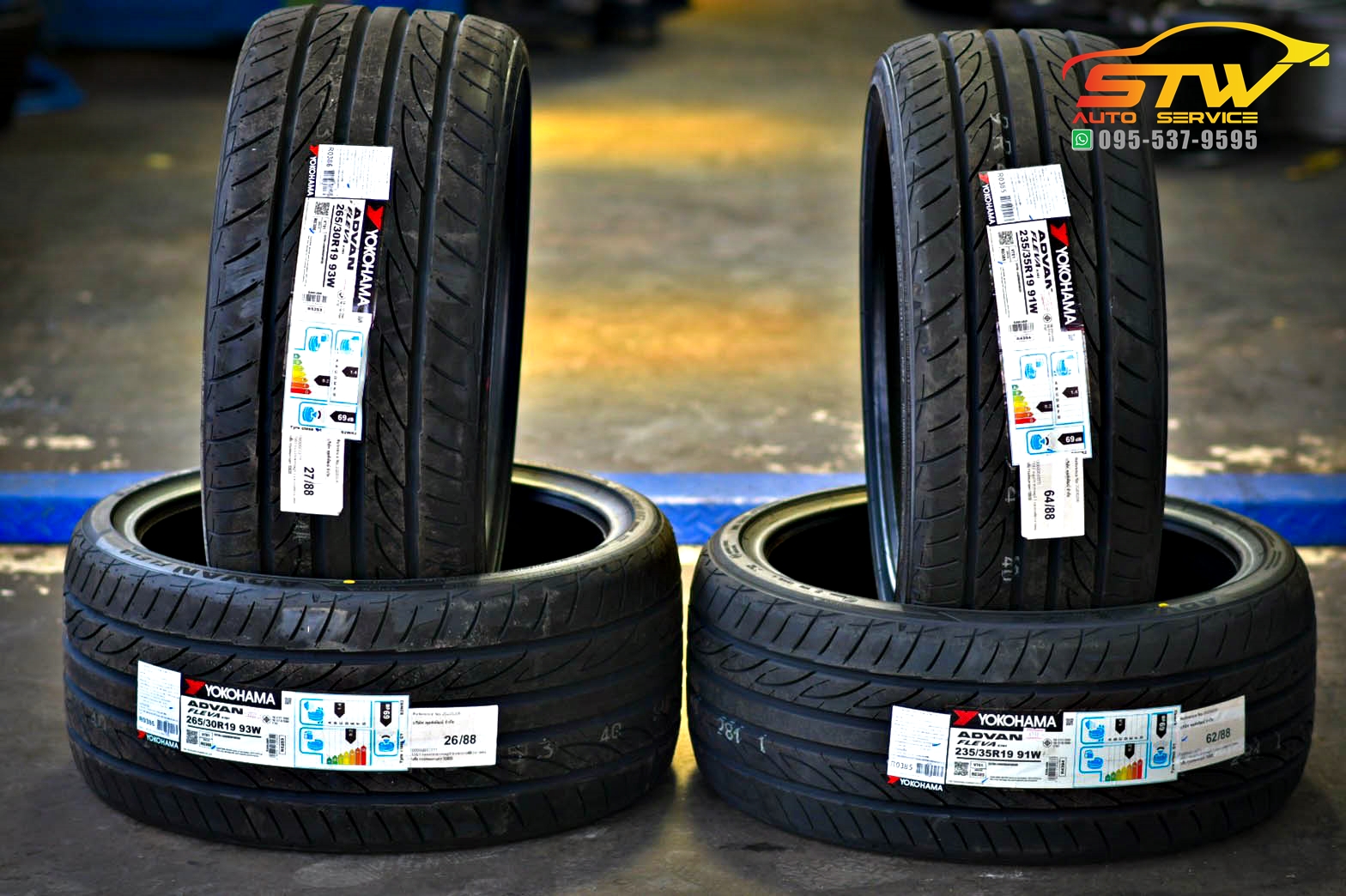 ยางคุณภาพ Yokohama ADVAN Fleva V701 235/35R19 265/30R19